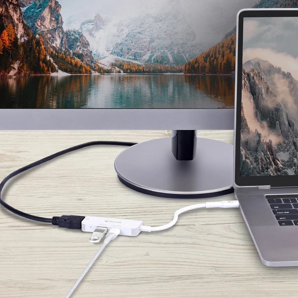 6 Bonelk USB-C 3-in-1 Multiport Hub White, 6 of 6