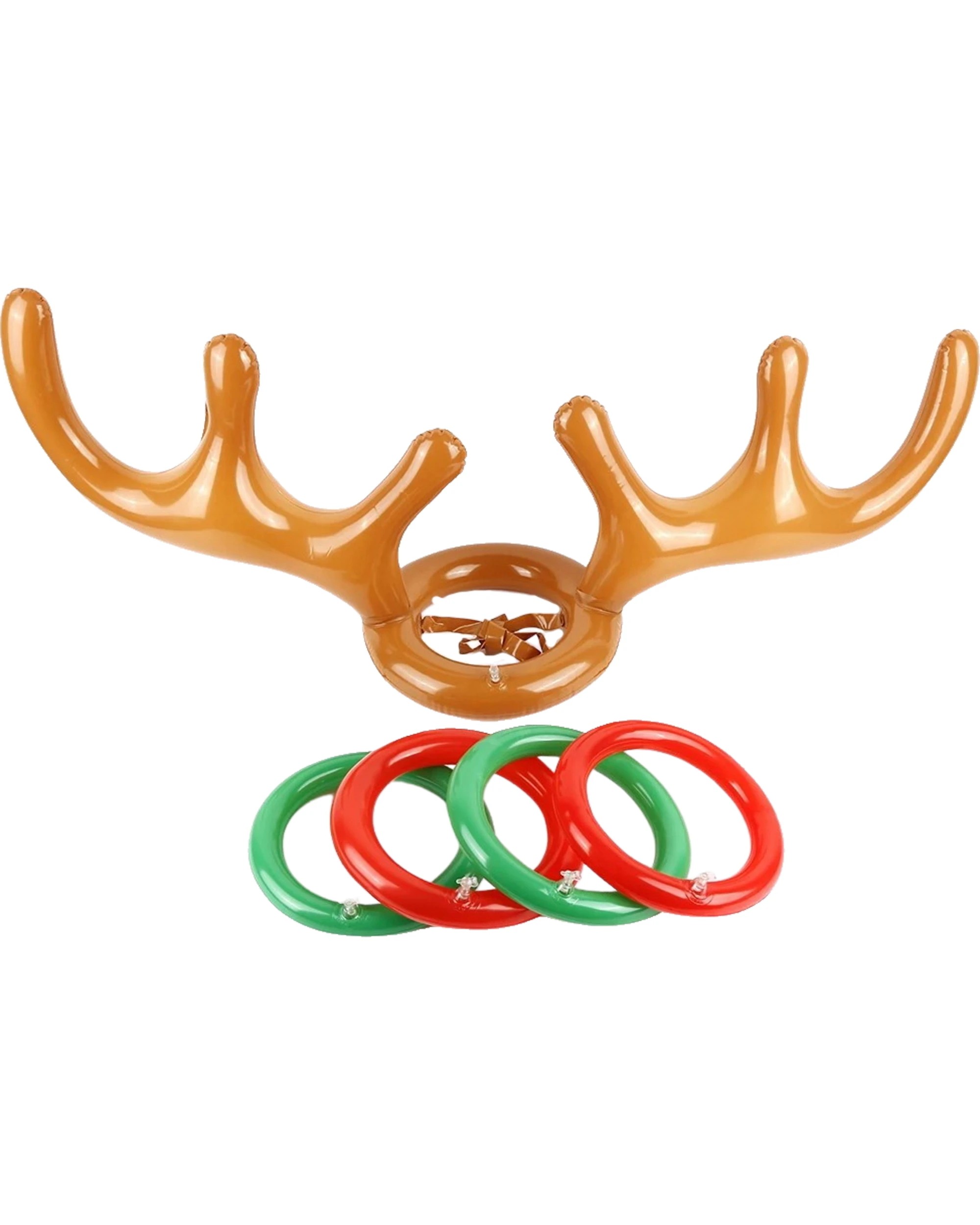 1 Party Maker Inflatable Reindeer Antler Hat Ring Toss Game - Multi, 1 of 1