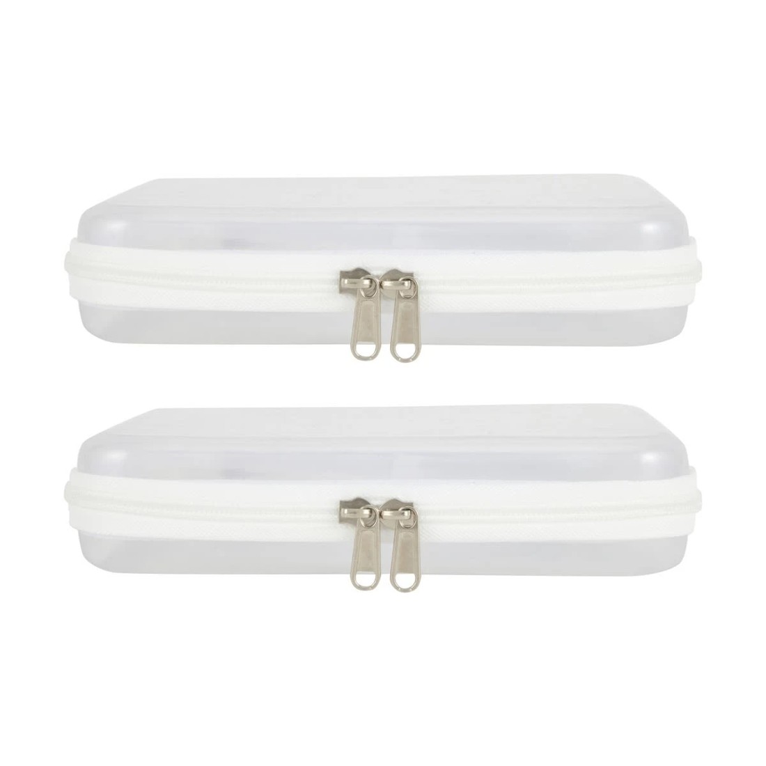 3 2 Pack Clear Packing Cubes - White, 3 of 8