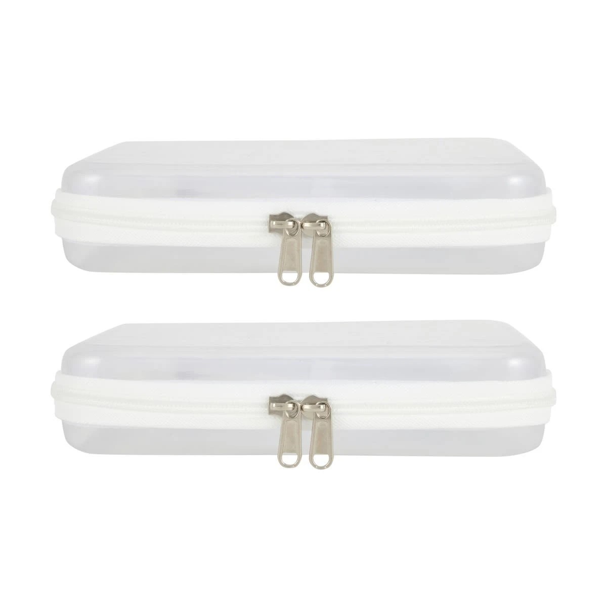 3 2 Pack Clear Packing Cubes - White, 3 of 8