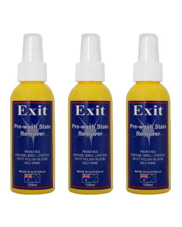 Exit Soap Spray Pre Wash Stain Remover Multi Purpose Cleaner 125ml  Set of 3 - Multi