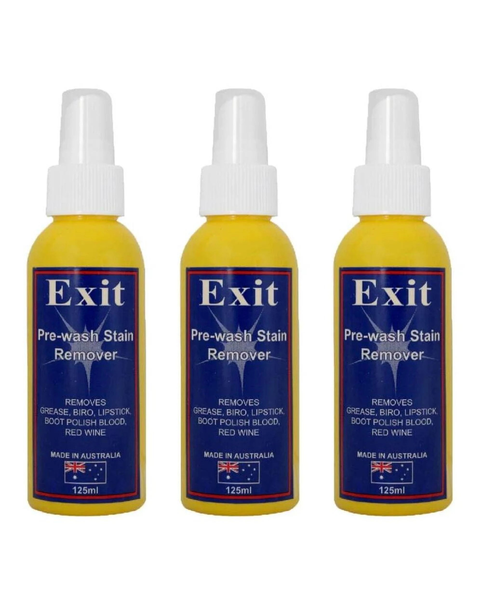 1 Exit Soap Spray Pre Wash Stain Remover Multi Purpose Cleaner 125ml  Set of 3 - Multi, 1 of 1
