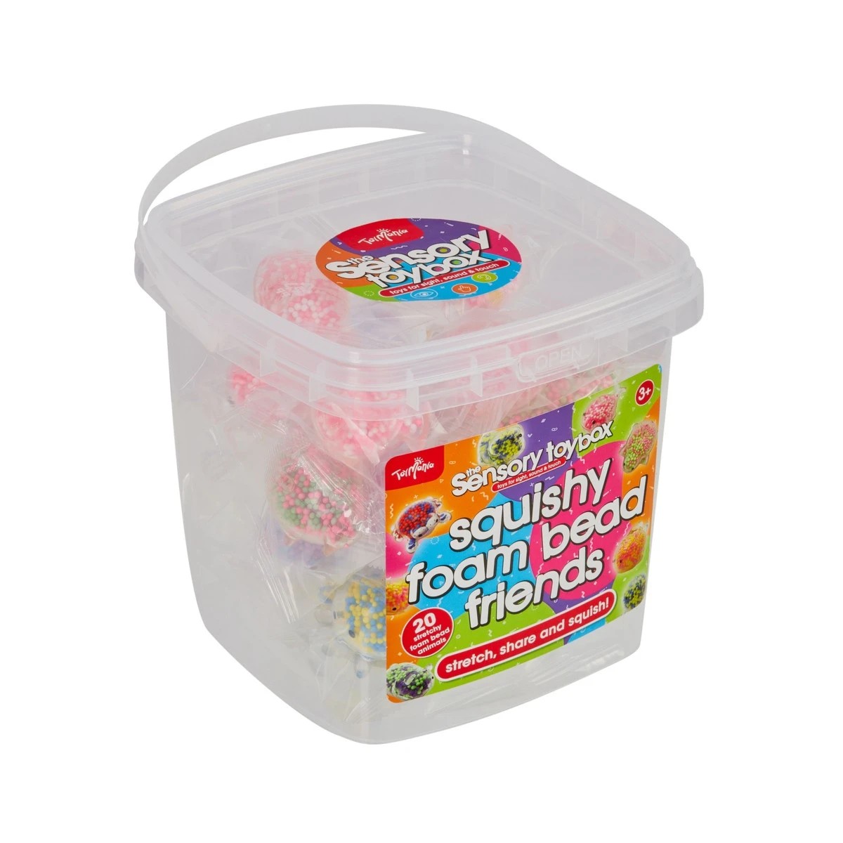 5 20 Pack ToyMania The Sensory Toy Box Squishy Foam Bead Friends Set, 5 of 5