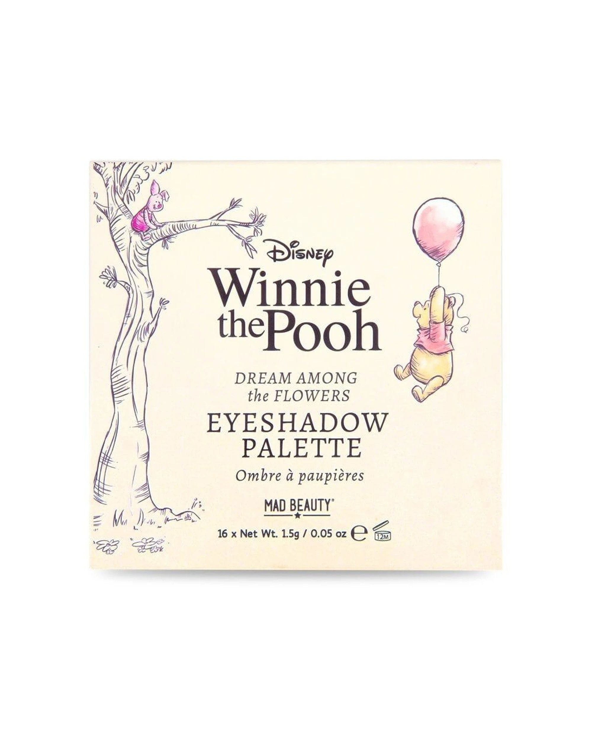 1 DISNEY 16pc Winnie The Pooh Pigmented Eyeshadow Makeup Palette - Multi, 1 of 4
