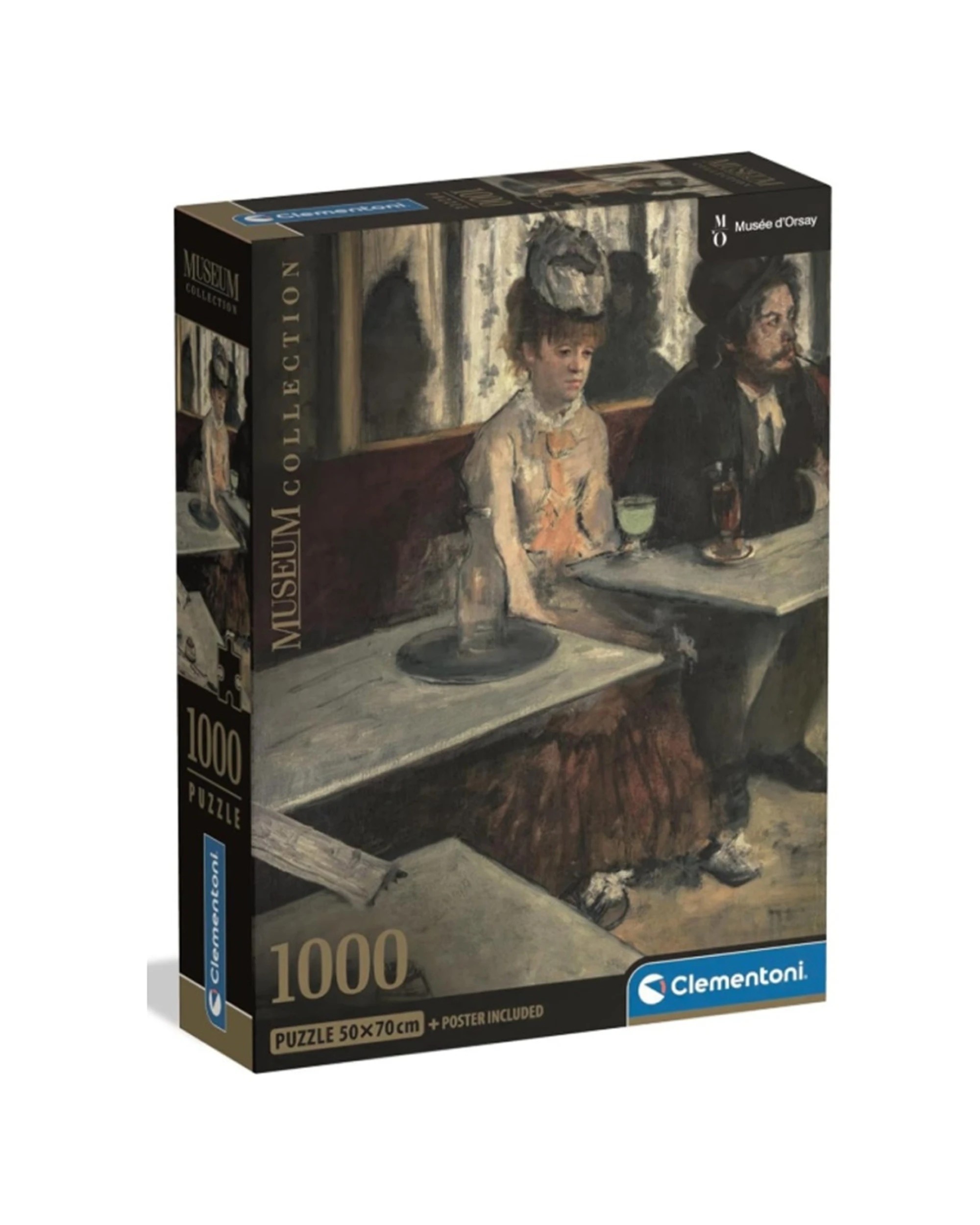 1 Clementoni Museum Collection Dans Un Cafe 1000 Piece Jigsaw Puzzle 50x70cm - Multi, 1 of 2