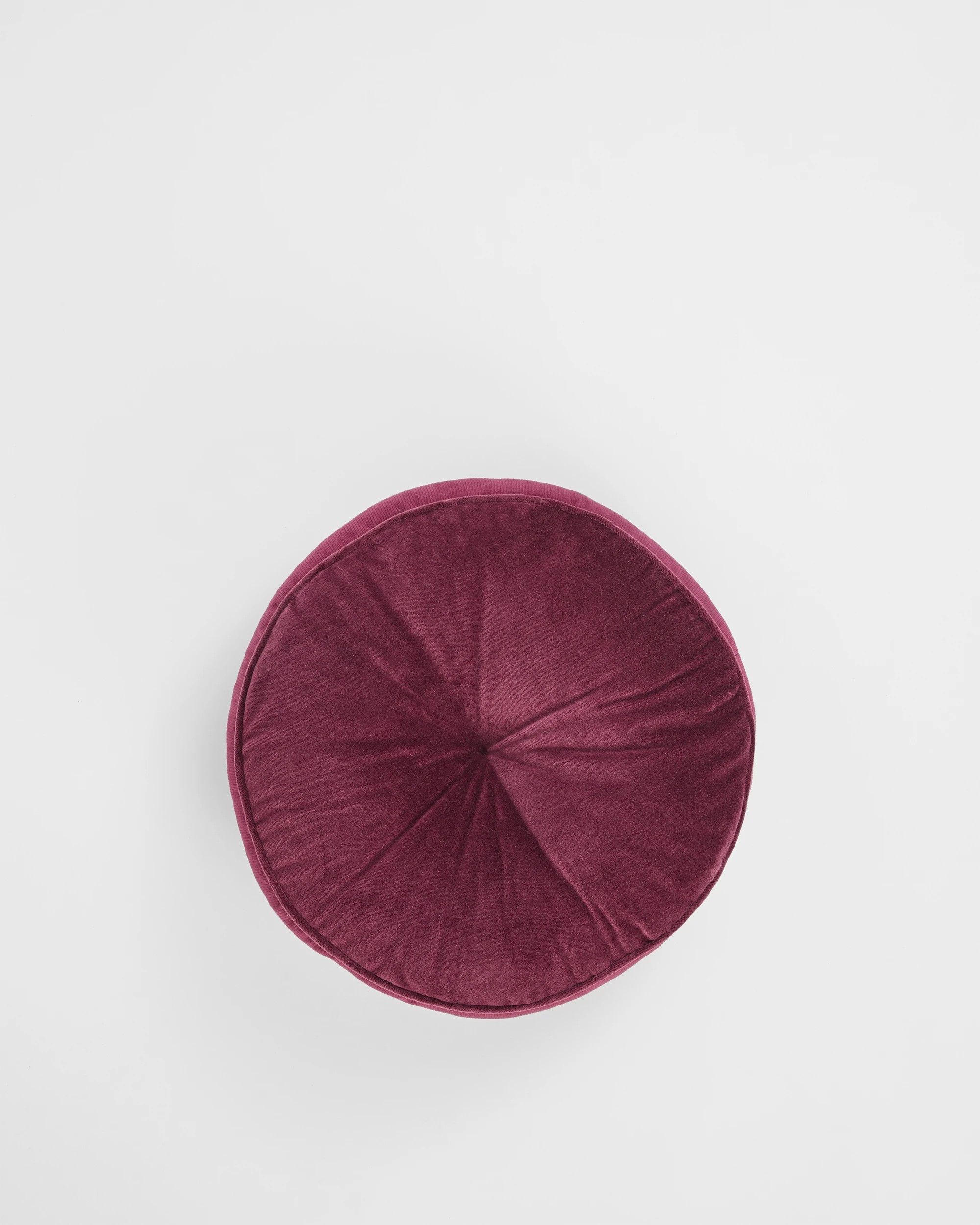 1 Target Lacy Velvet Round Cushion - Red, 1 of 2