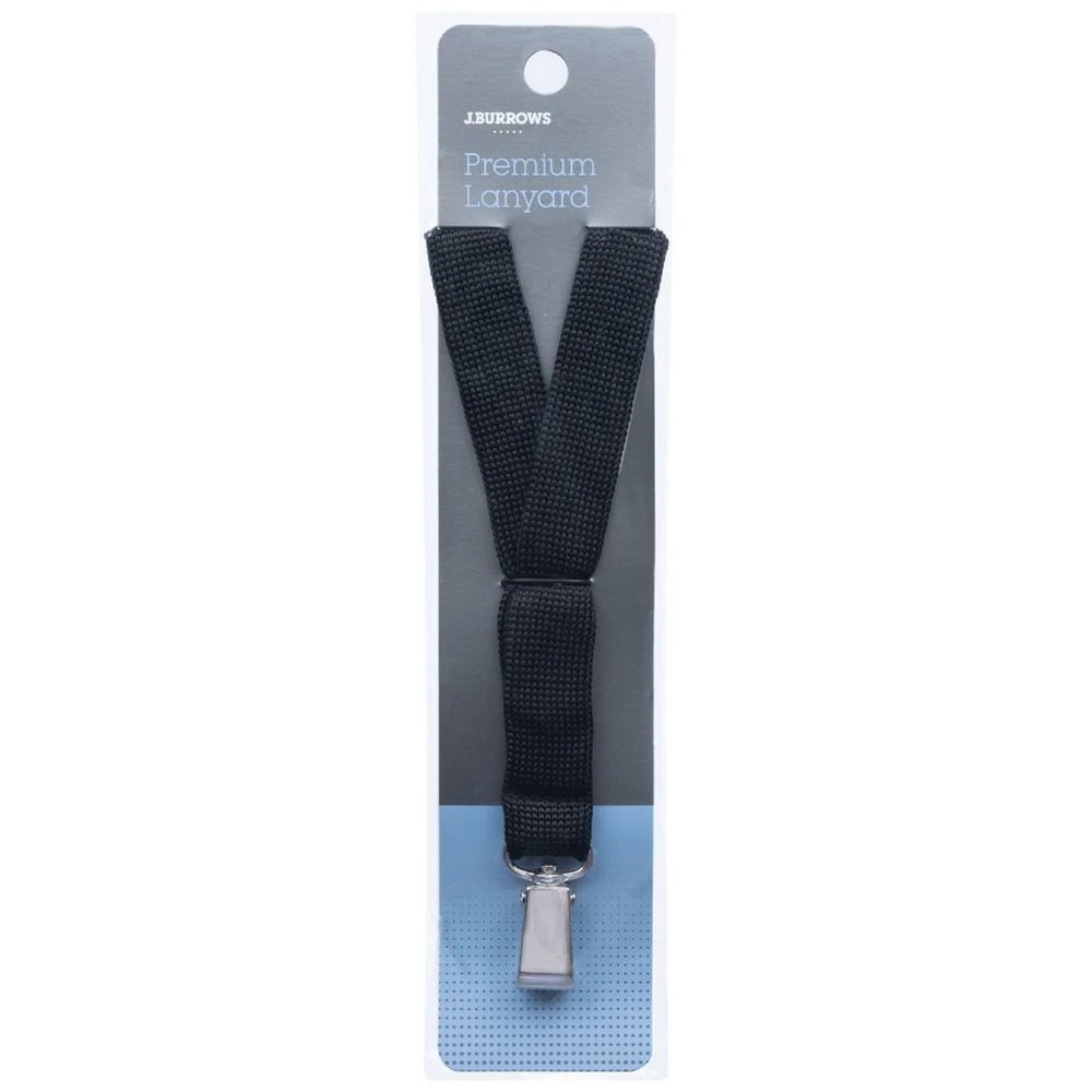 1 J.Burrows Premium Lanyard Black, 1 of 2