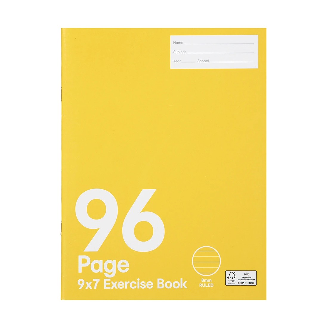 1 9in. x 7in. Exercise Book - 96 Pages, 1 of 6