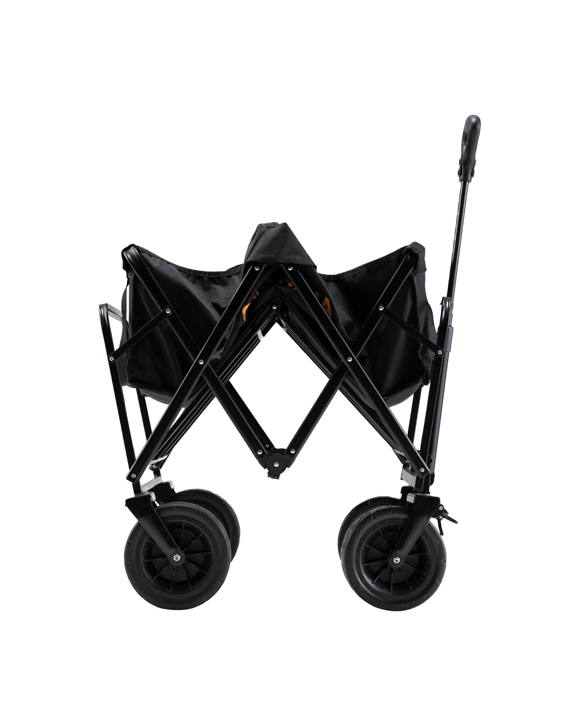 7 San Hima Folding Camping Wagon 120kg Beach Trolley W/ 360° Wheels Garden Cart, 7 of 9