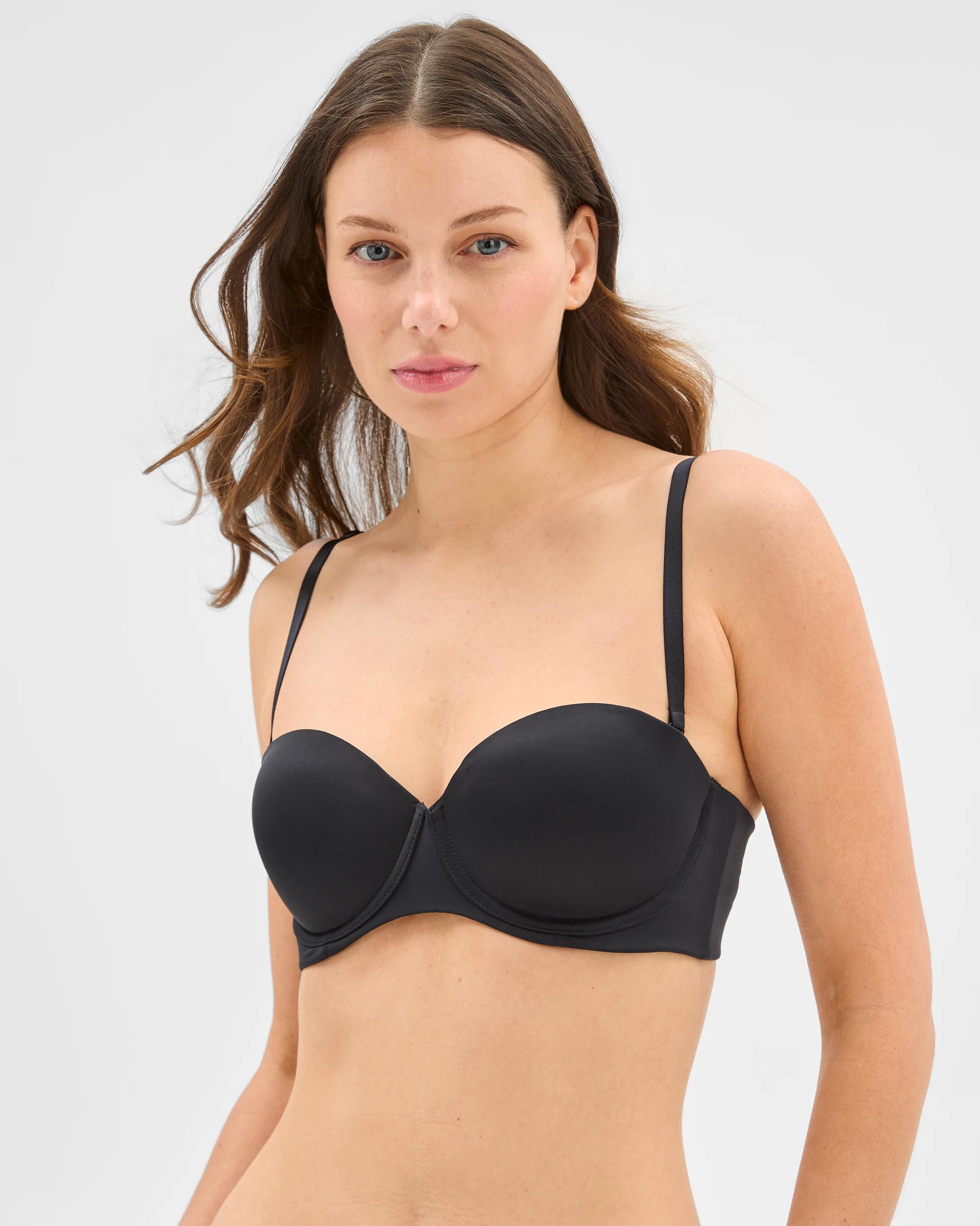 1 Target Womens Multiway Balconette Undrwire Strapless Bra - Chloe BLACK, 1 of 5