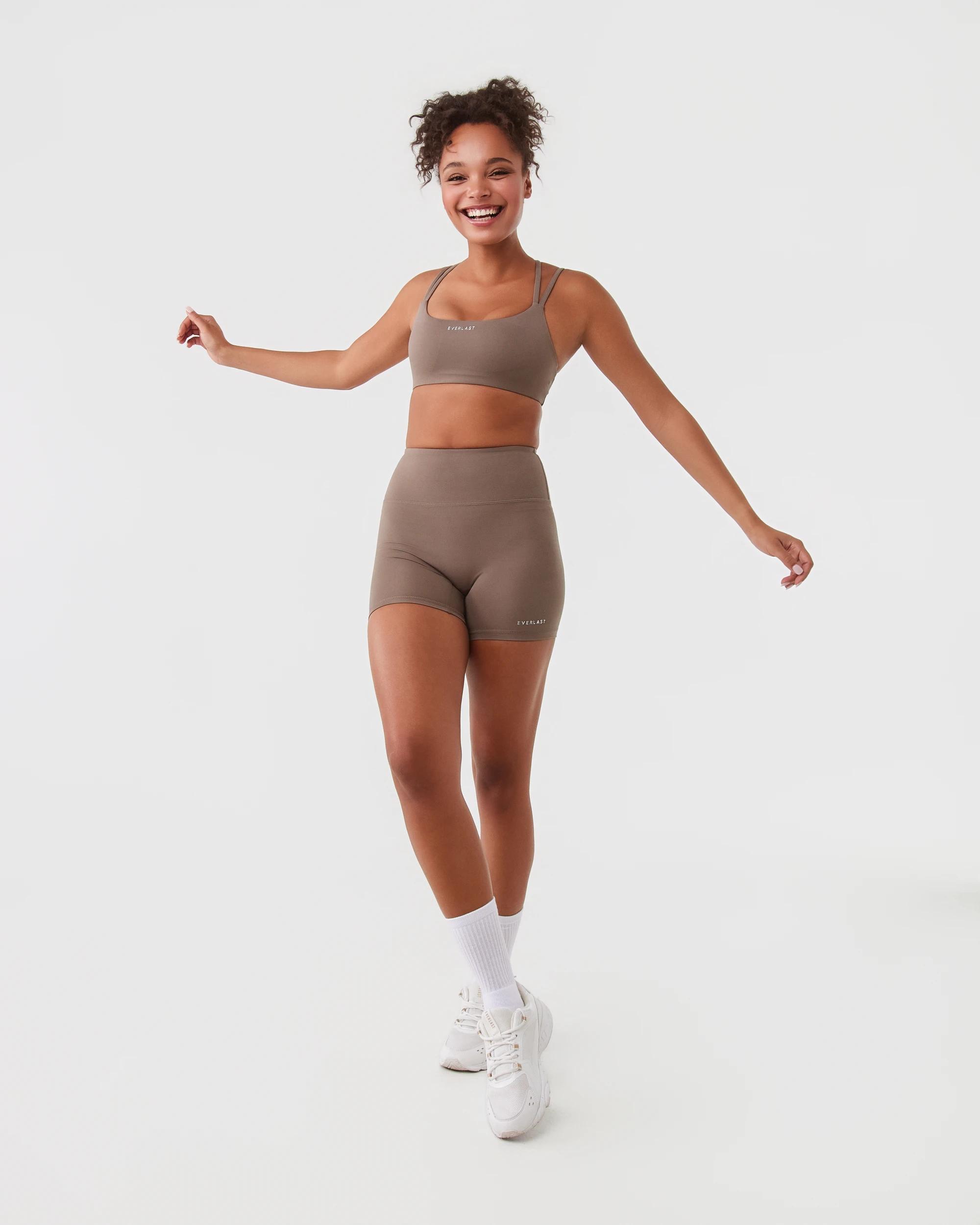 2 Everlast Womens Invisible Scrunch Shorts Mushroom, 2 of 6