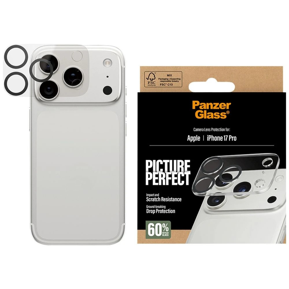 1 PanzerGlass PicturePerfect Lens Protector iPhone 17 Pro, 1 of 3