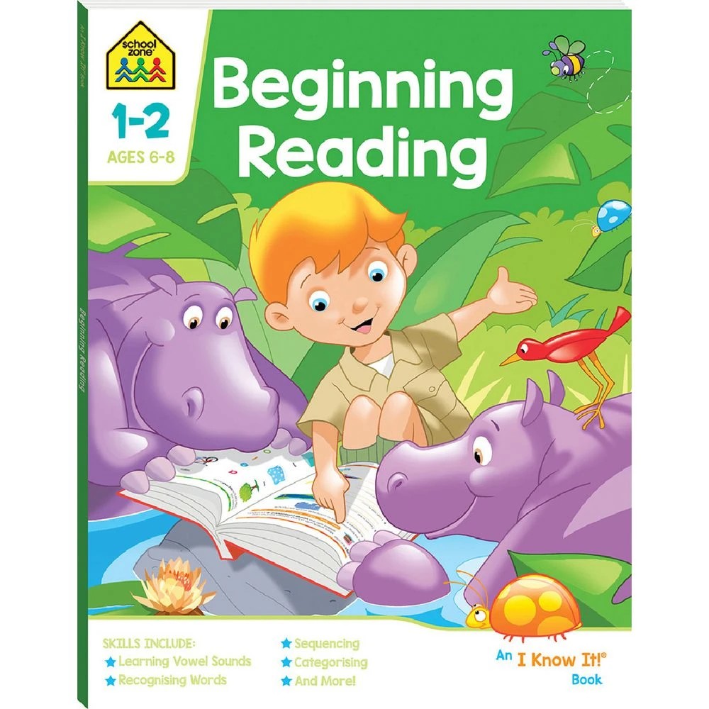 1 School Zone Beginning Reading Book, 1 of 2