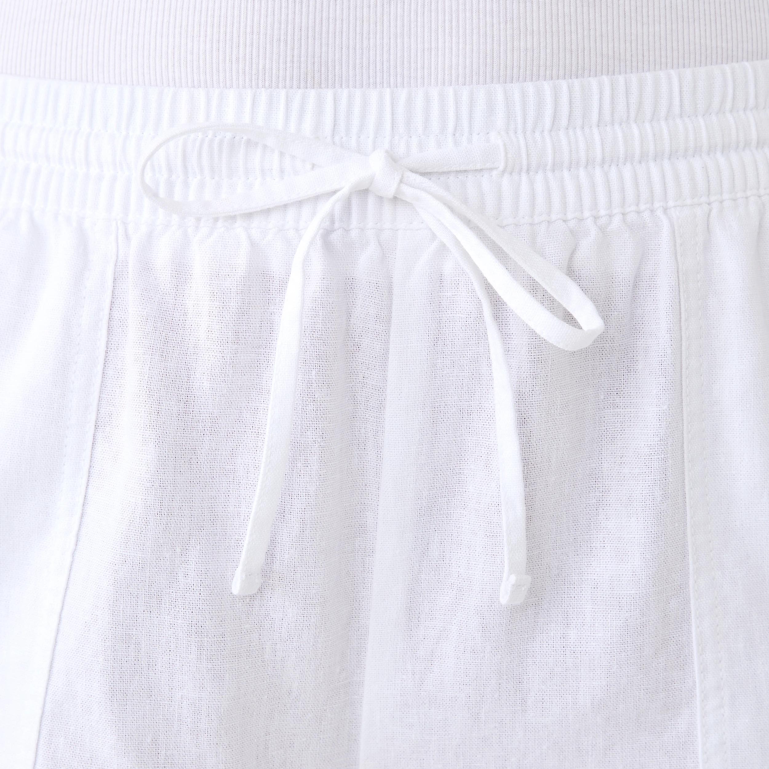 4 Linen Blend Patch Pocket Shorts White, 4 of 6