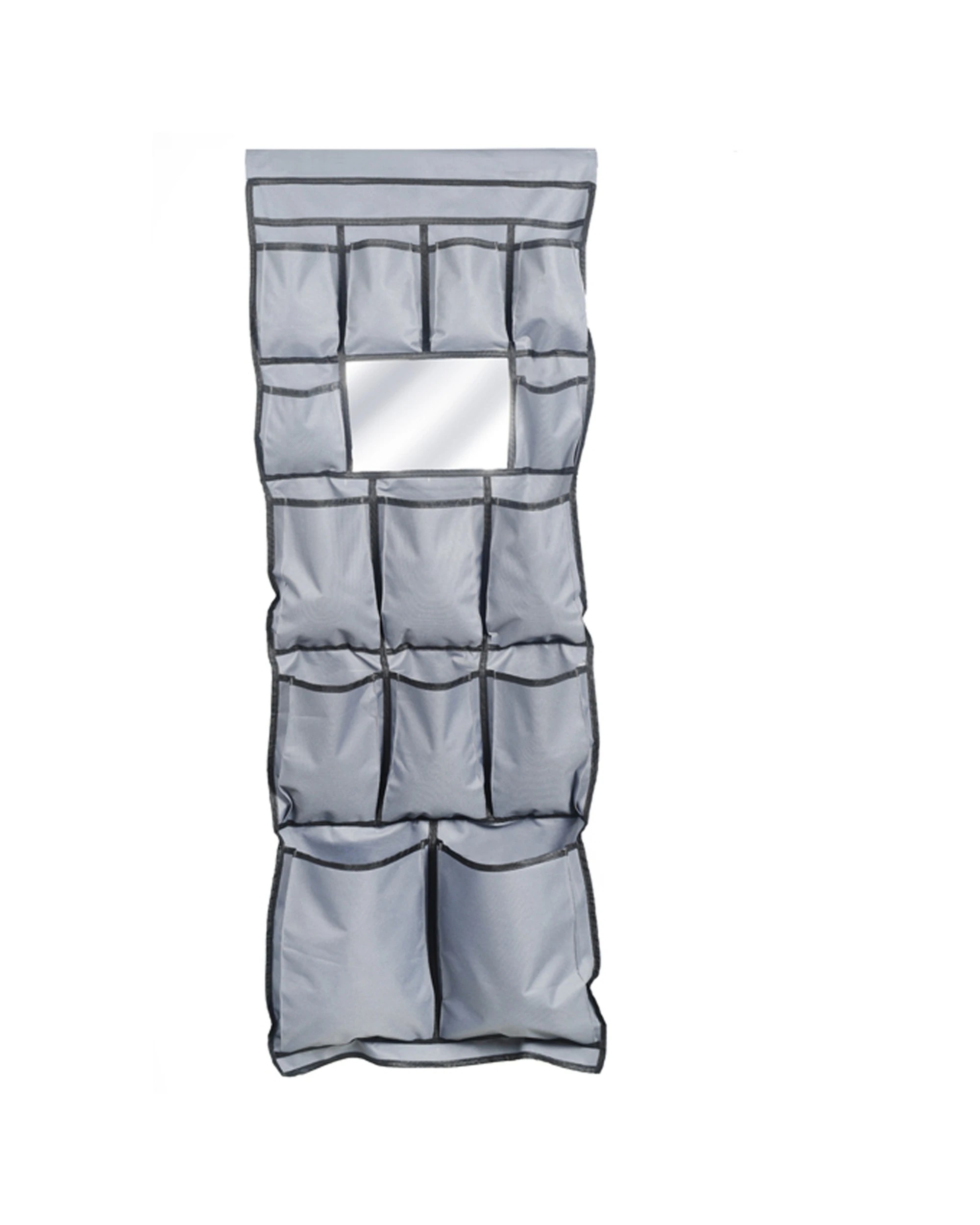 1 Wildtrak Caravan Annex Organiser 14 Shelf With Mirror Camping - Grey, 1 of 1