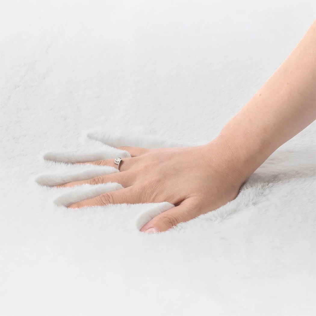 5 Marlow Ultra Soft Faux Fur Area Rug Cloud Shape, 5 of 8