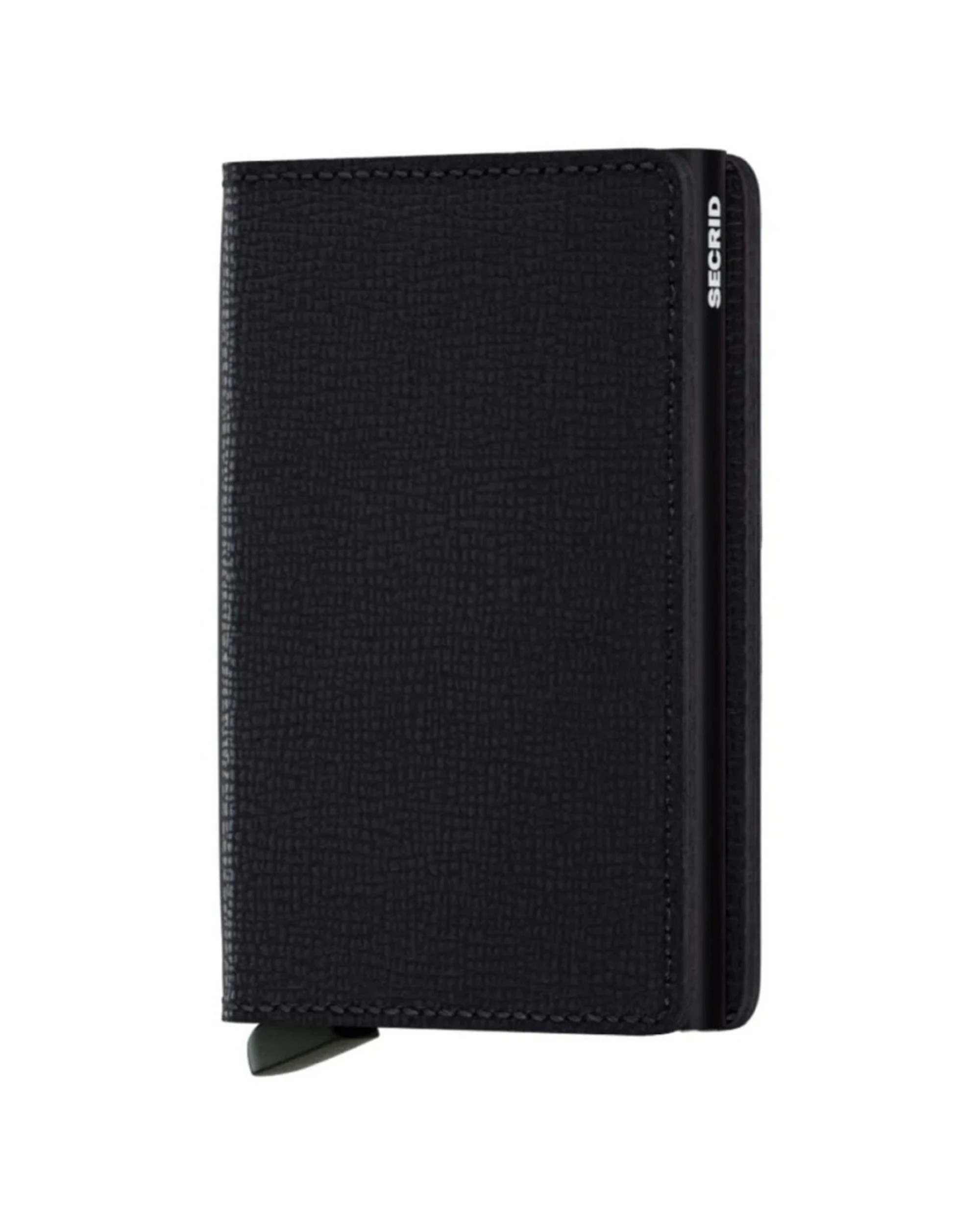 1 Secrid Slimwallet Compact RFID Crisple Leather Card Protector Wallet - Black, 1 of 4