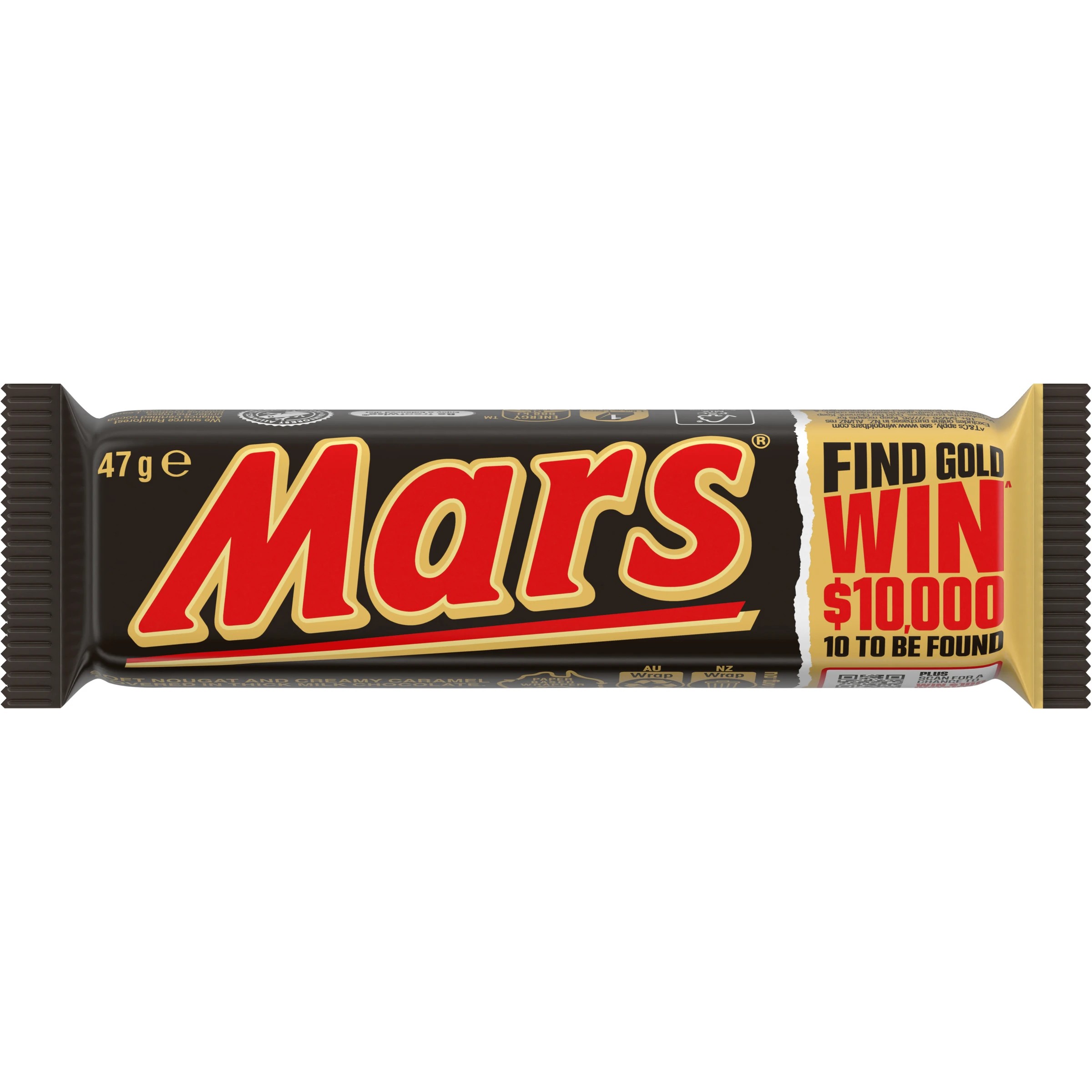1 Mars Chocolate Bar with Nougat and Caramel 47g, 1 of 4