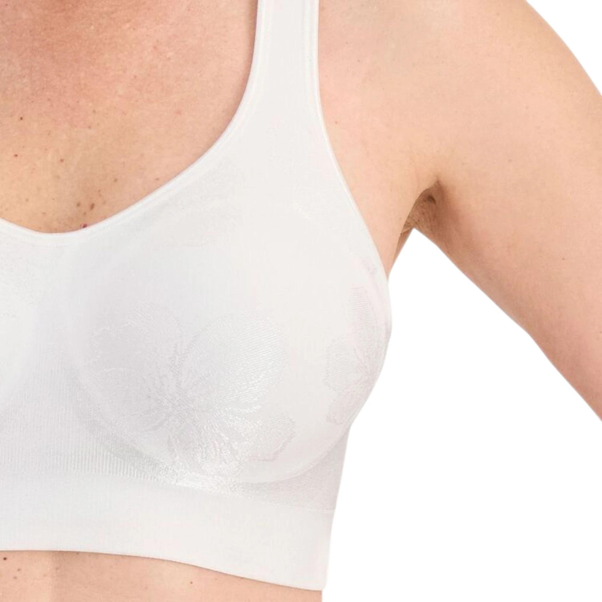 2 Playtex Comfort Revolution Contour Wirefree Bra WHITE, 2 of 4