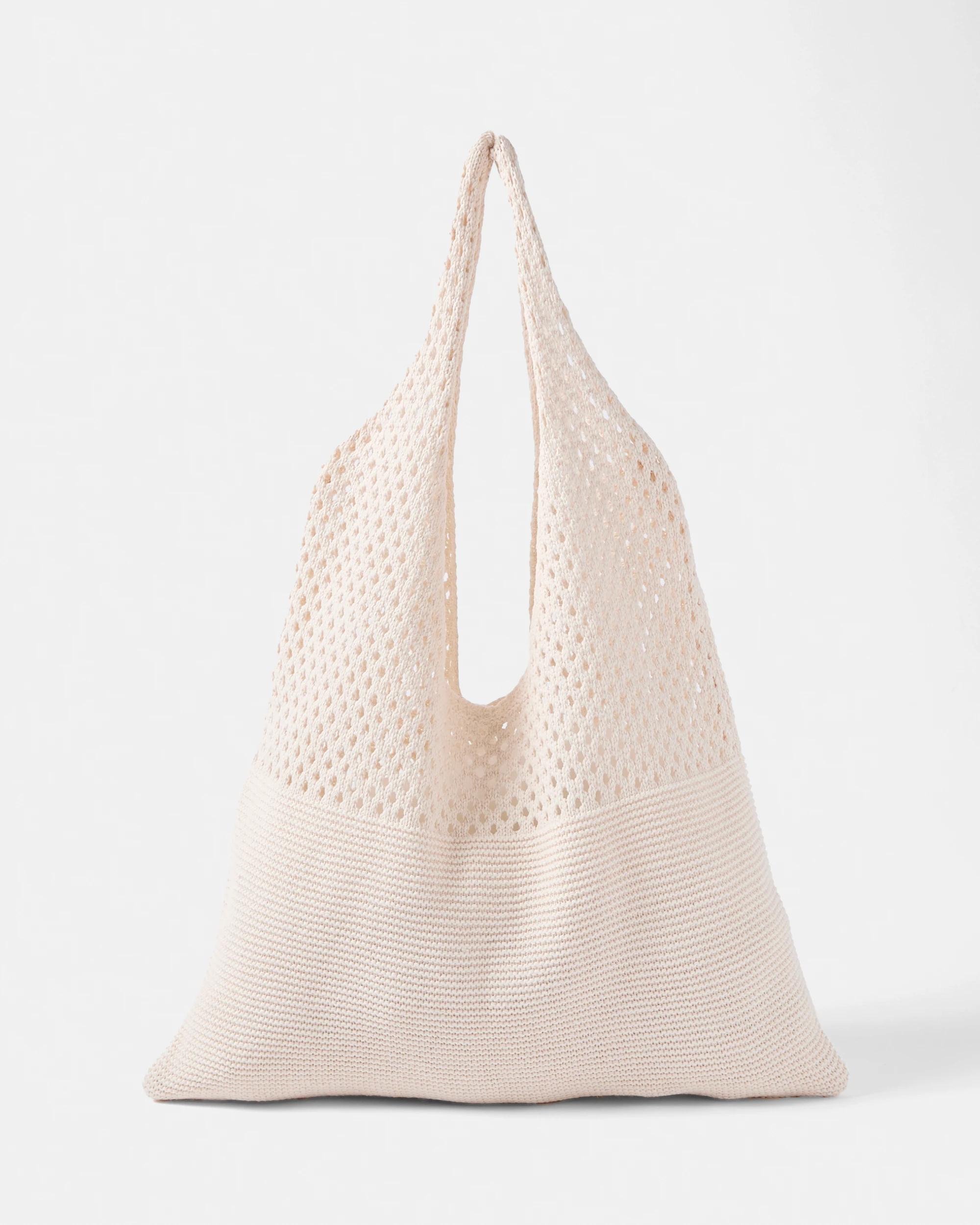 1 Crochet Shoulder Bag Natural, 1 of 7