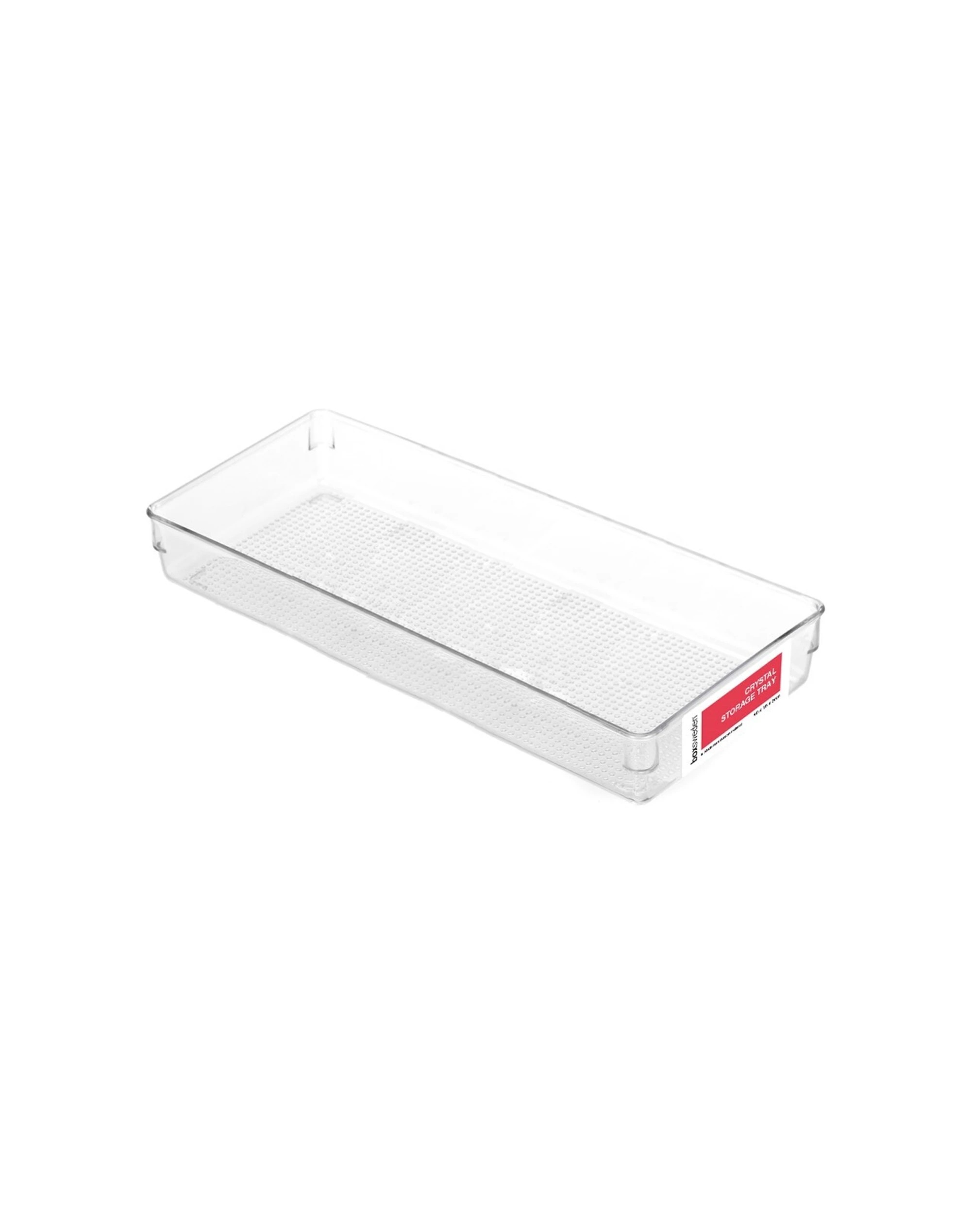 2 Boxsweden 3x Crystal Storage Tray Durable Organisers Large - Clear, 2 of 2