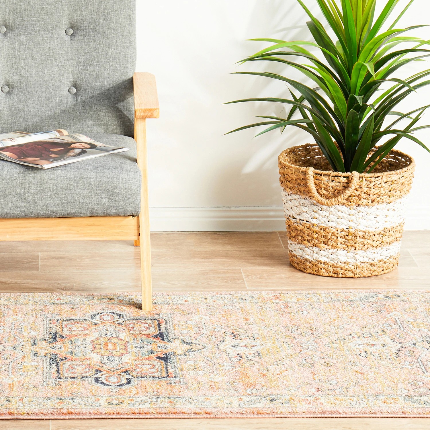 4 Common Ground Rugs Eterna 850 500x80cm - Extra Large Runner Power Loomed Pet Friendly Rug - Beige, 4 of 9
