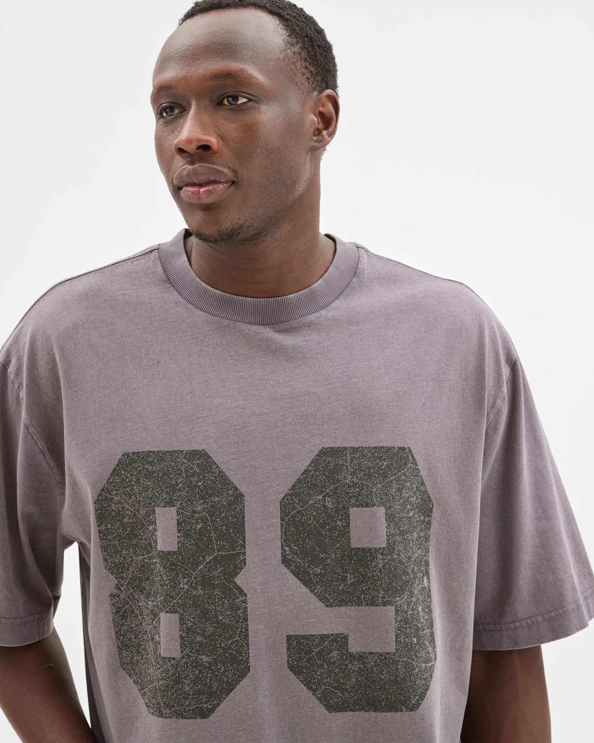 4 Commons Australian Cotton Boxy Fit Graphic T-Shirt GREY, 4 of 6