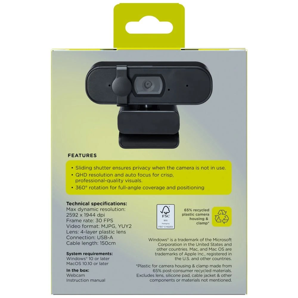 6 Qudo QHD 2K Autofocus Webcam, 6 of 6