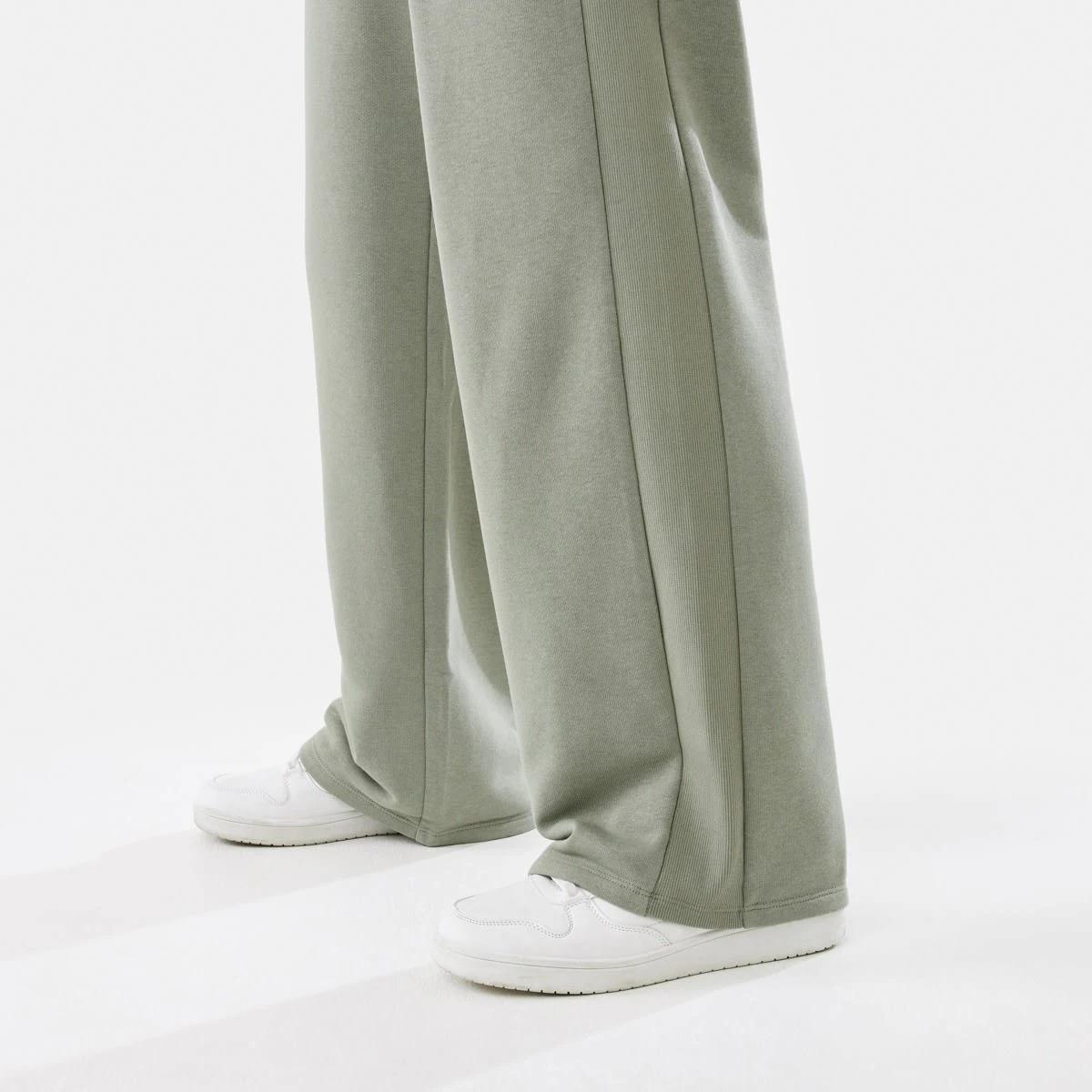 6 Active Womens Straight Leg Panel Trackpants Soft Khaki, 6 of 6