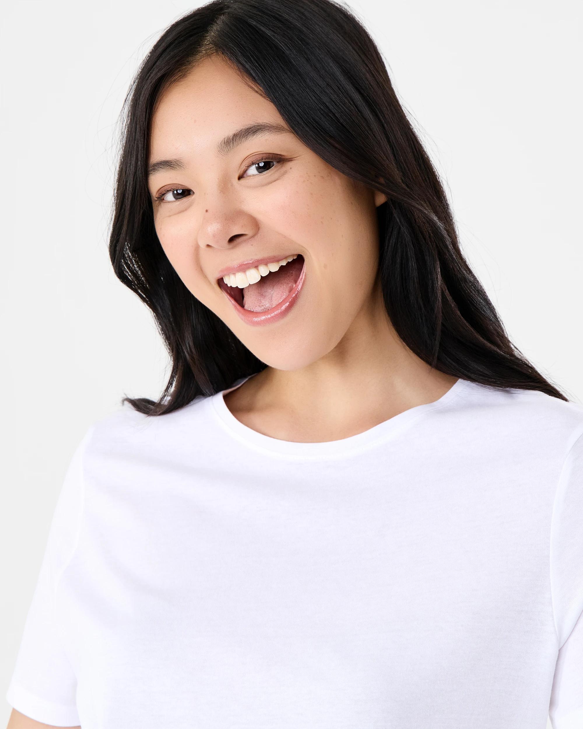 4 Short Sleeve Basic T-shirt White, 4 of 5