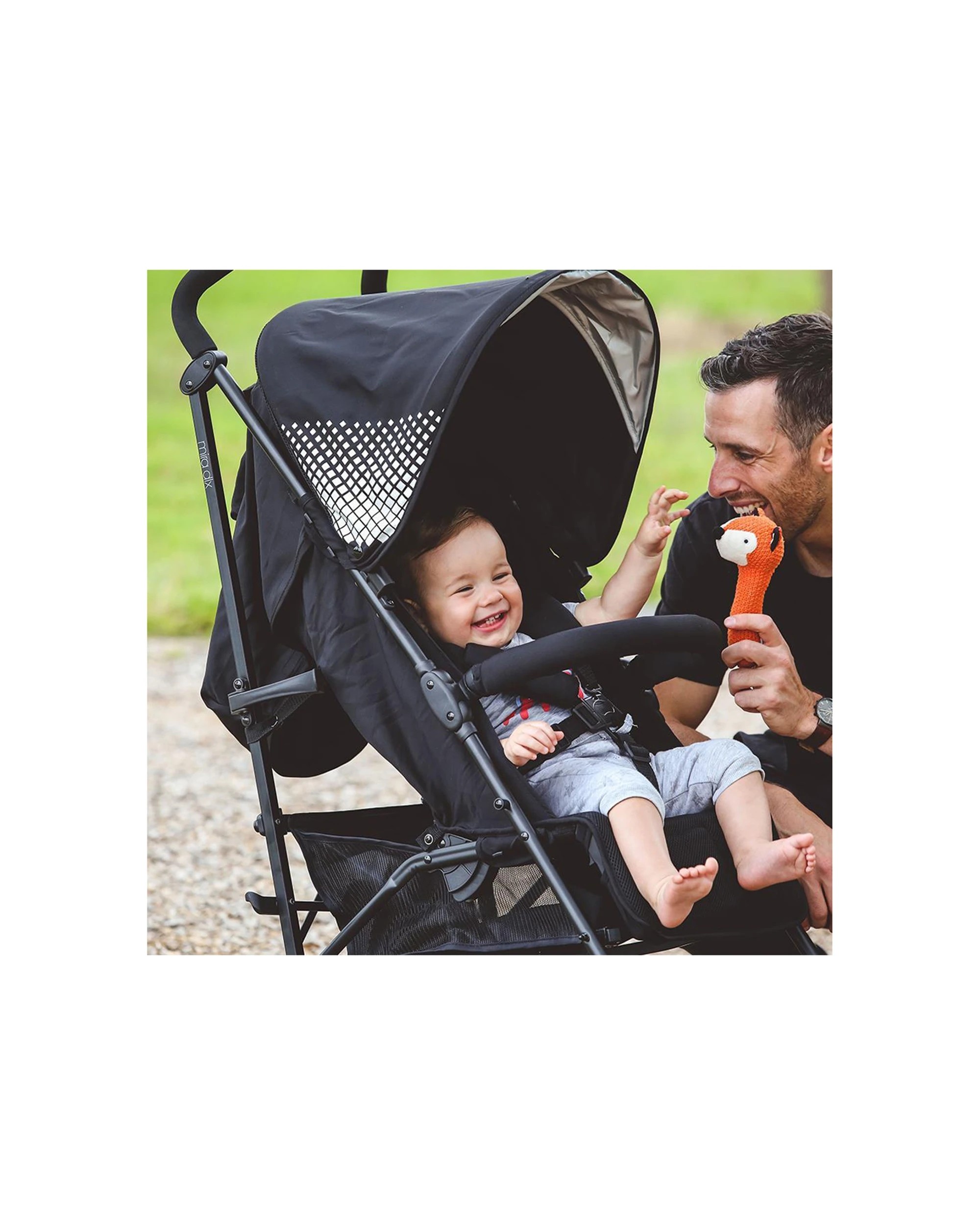 7 Bebe Care Mira DLX Stroller Lightweight 4 Position Recline Birth-36 Months - Black, 7 of 7