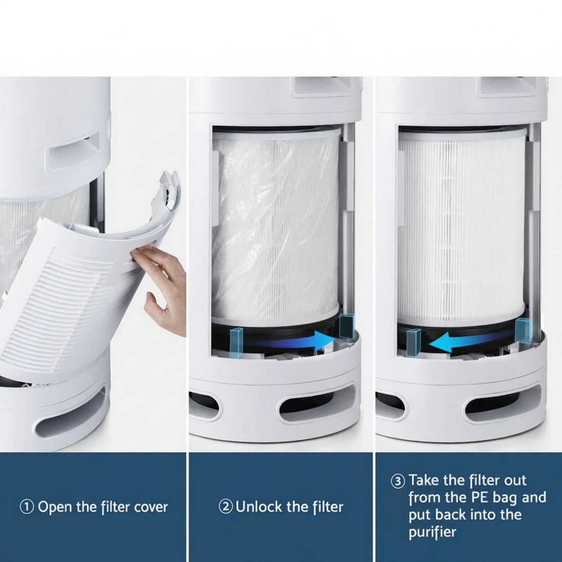 5 Devanti Air Purifier 4 Layers HEPA Replacement Filter - Multi, 5 of 6