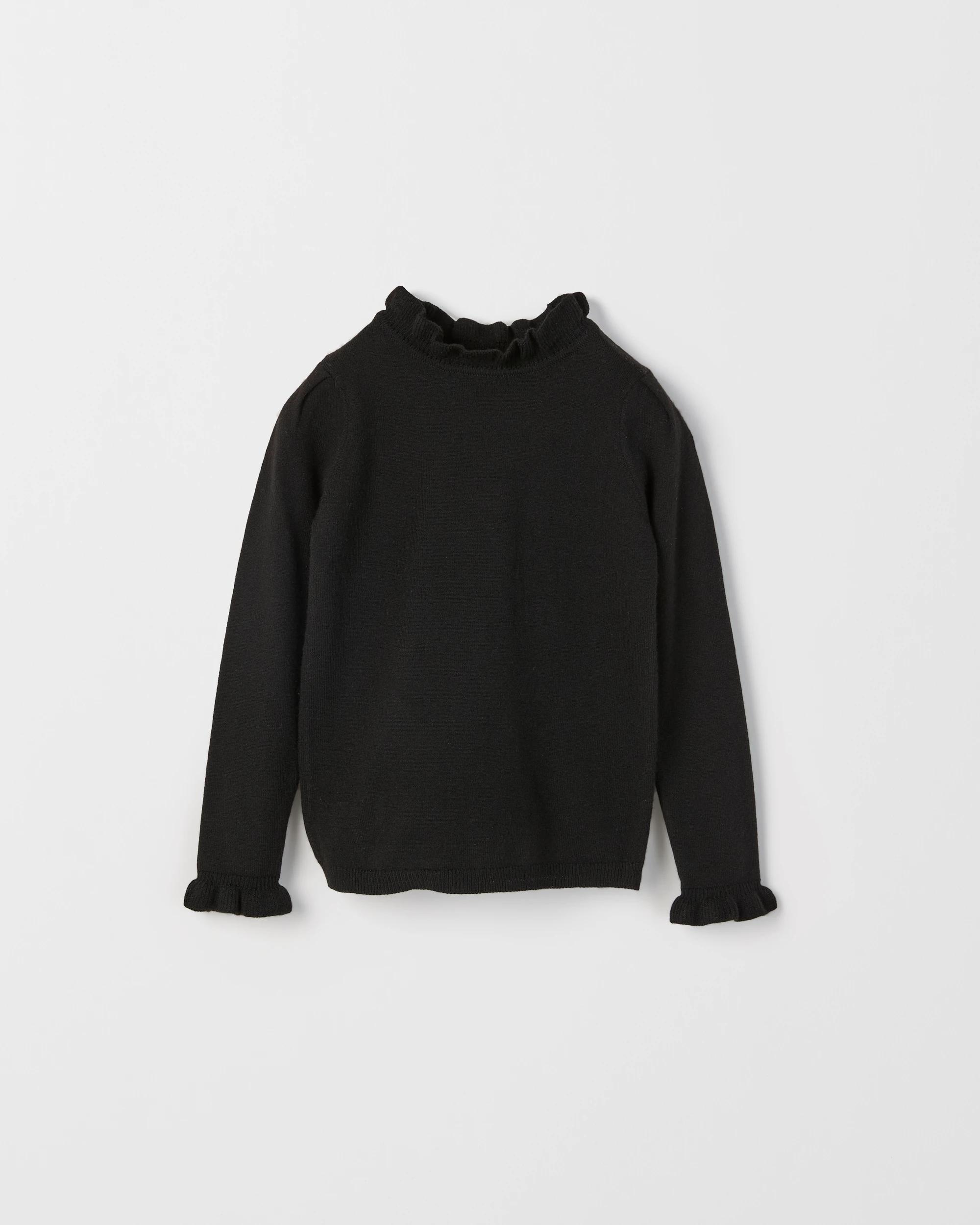 1 Target Kids Long Sleeve Skivvy Knit Jumper BLACK, 1 of 2