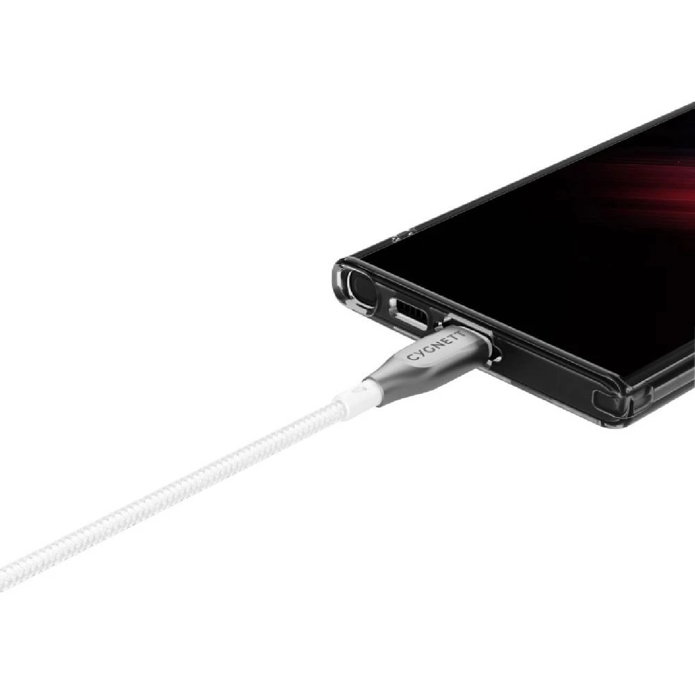 3 Cygnett Armoured USB-C to USB-A Cable 1m White, 3 of 3