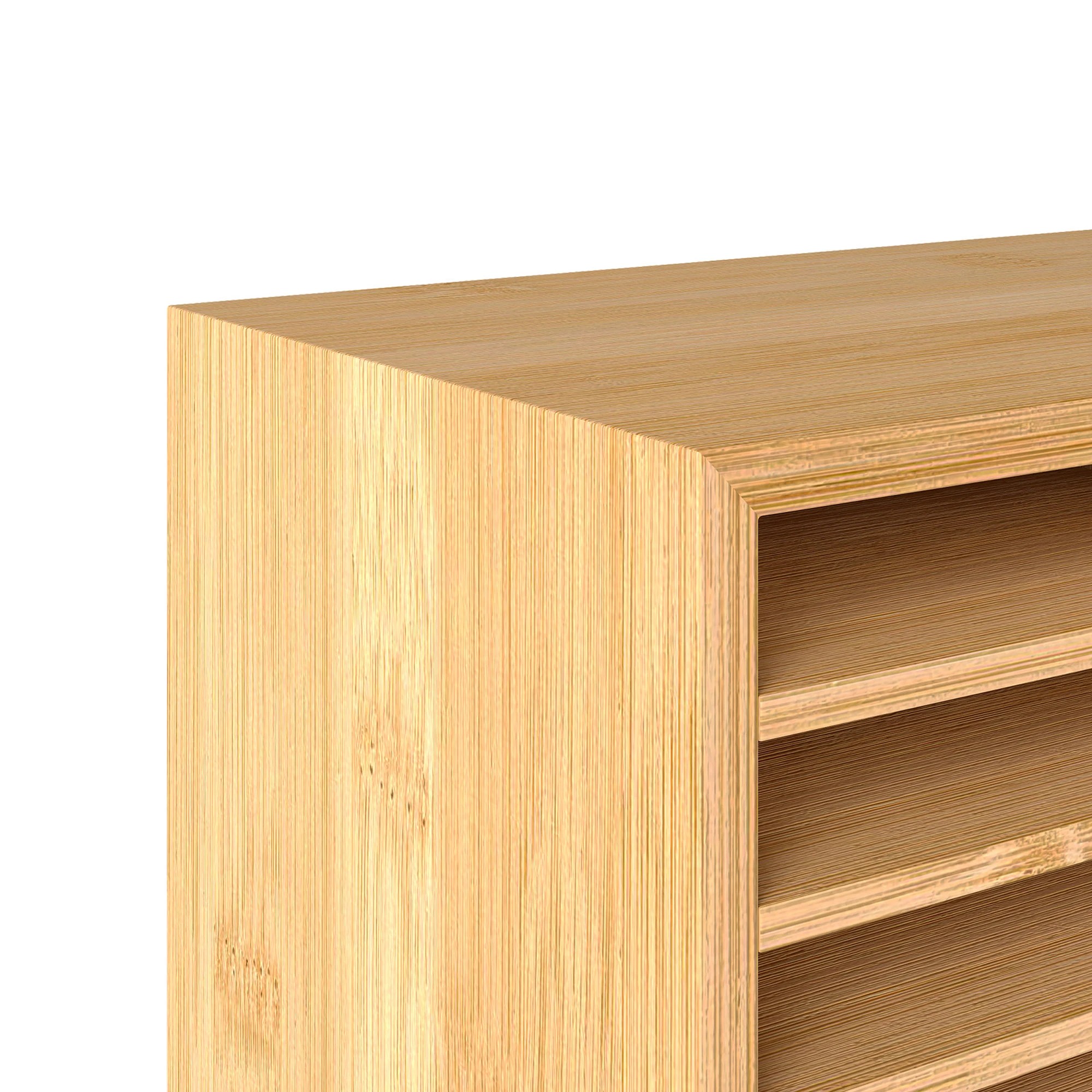 6 Levede Bamboo Marker Organiser - Natural, 6 of 9