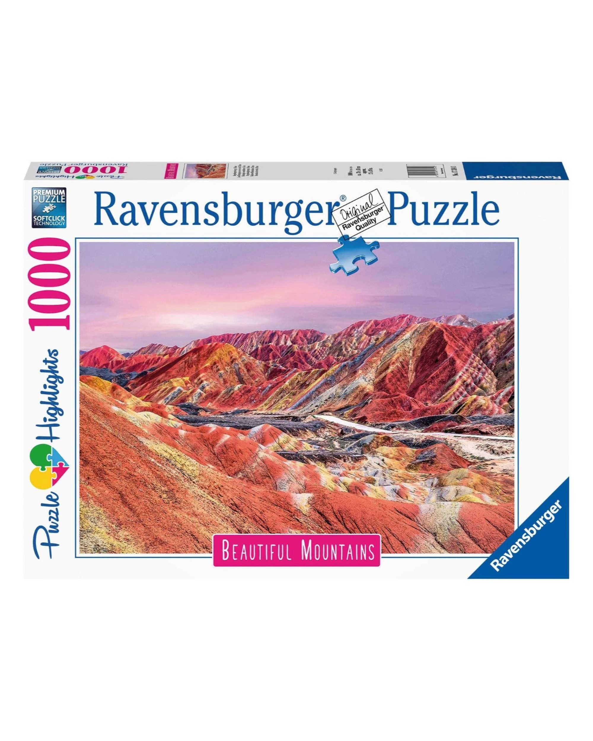 1 Ravensburger Rainbow Mountains China 1000 Piece Jigsaw Puzzle, 1 of 1