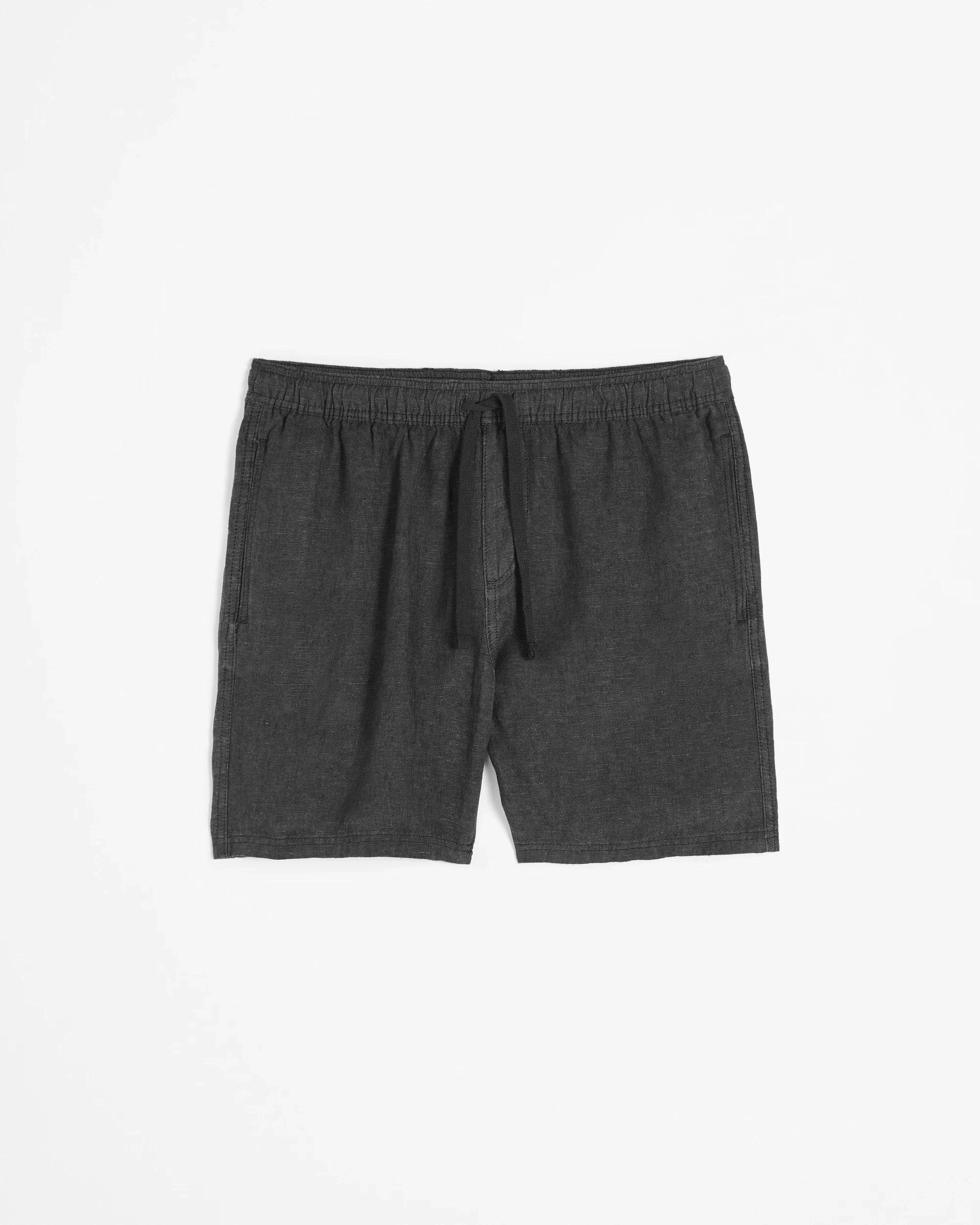 6 Target European Linen Shorts BLACK, 6 of 6