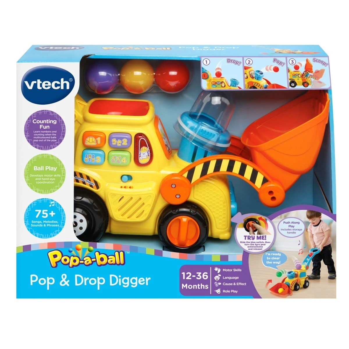 1 VTech Pop-a-Ball Pop & Drop Digger, 1 of 4