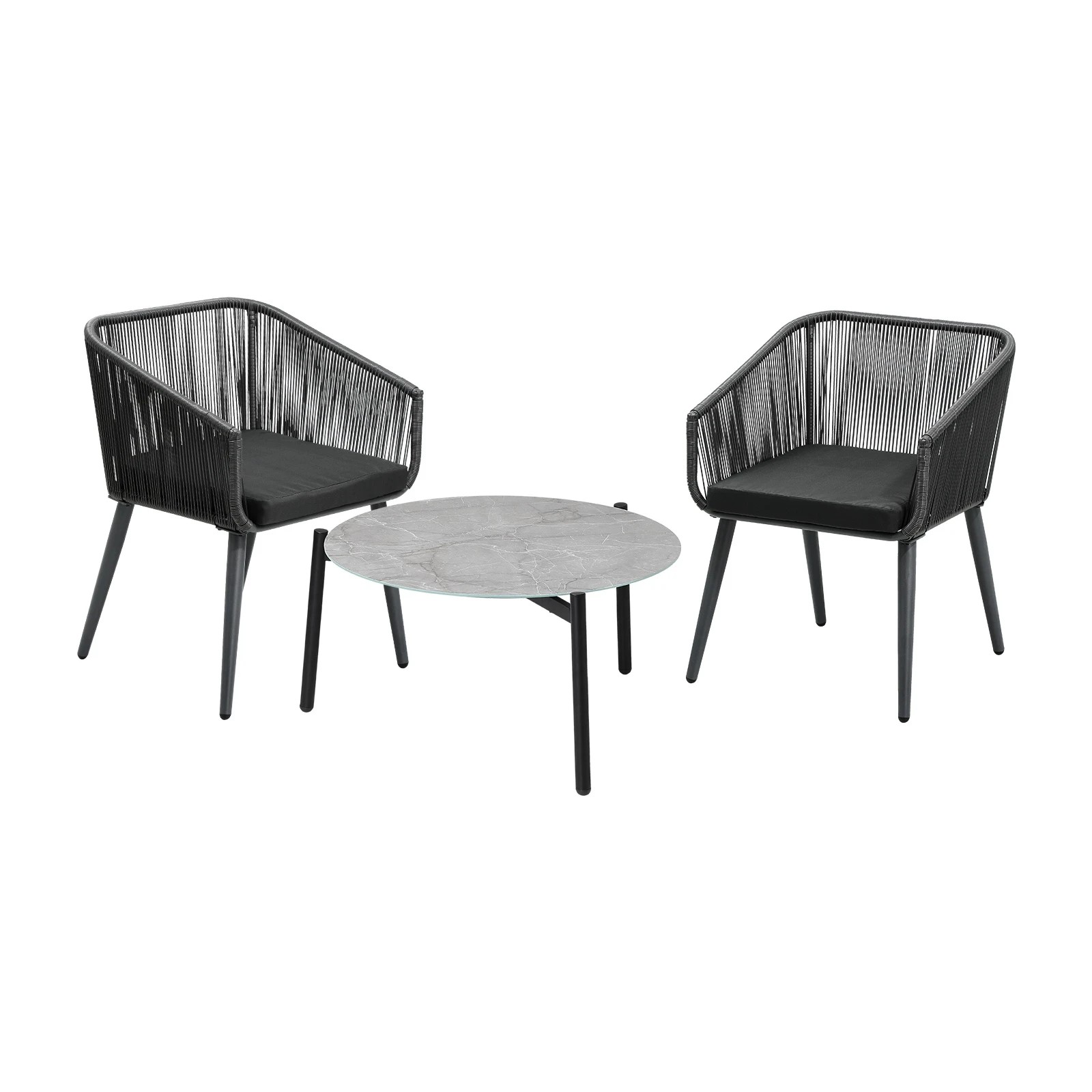 1 Livsip 3 Piece Outdoor Patio Set Lounge Furniture Setting - Multi, 1 of 8