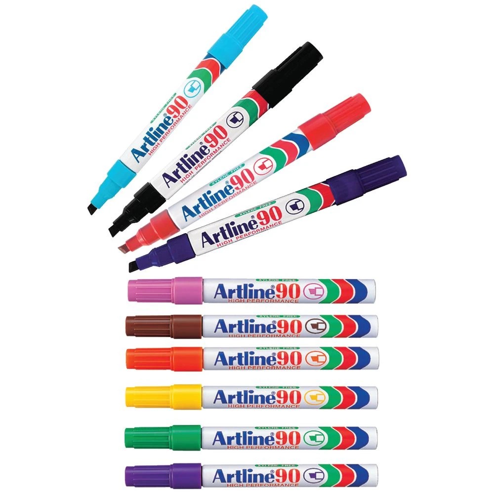 2 Artline 90 Permanent Marker Assorted 12 Pack, 2 of 2