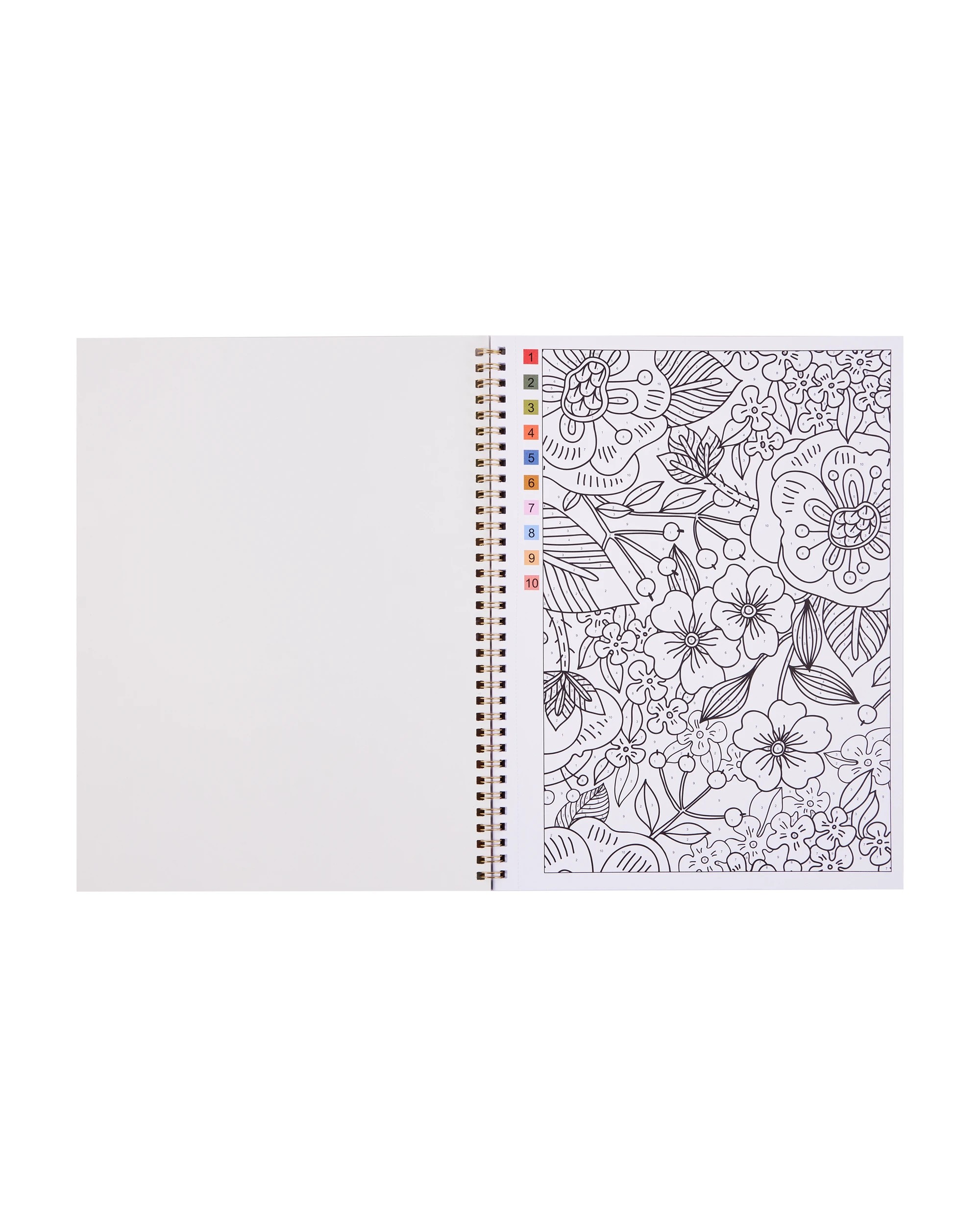 2 Colour By Number Set - Flowers, 2 of 6