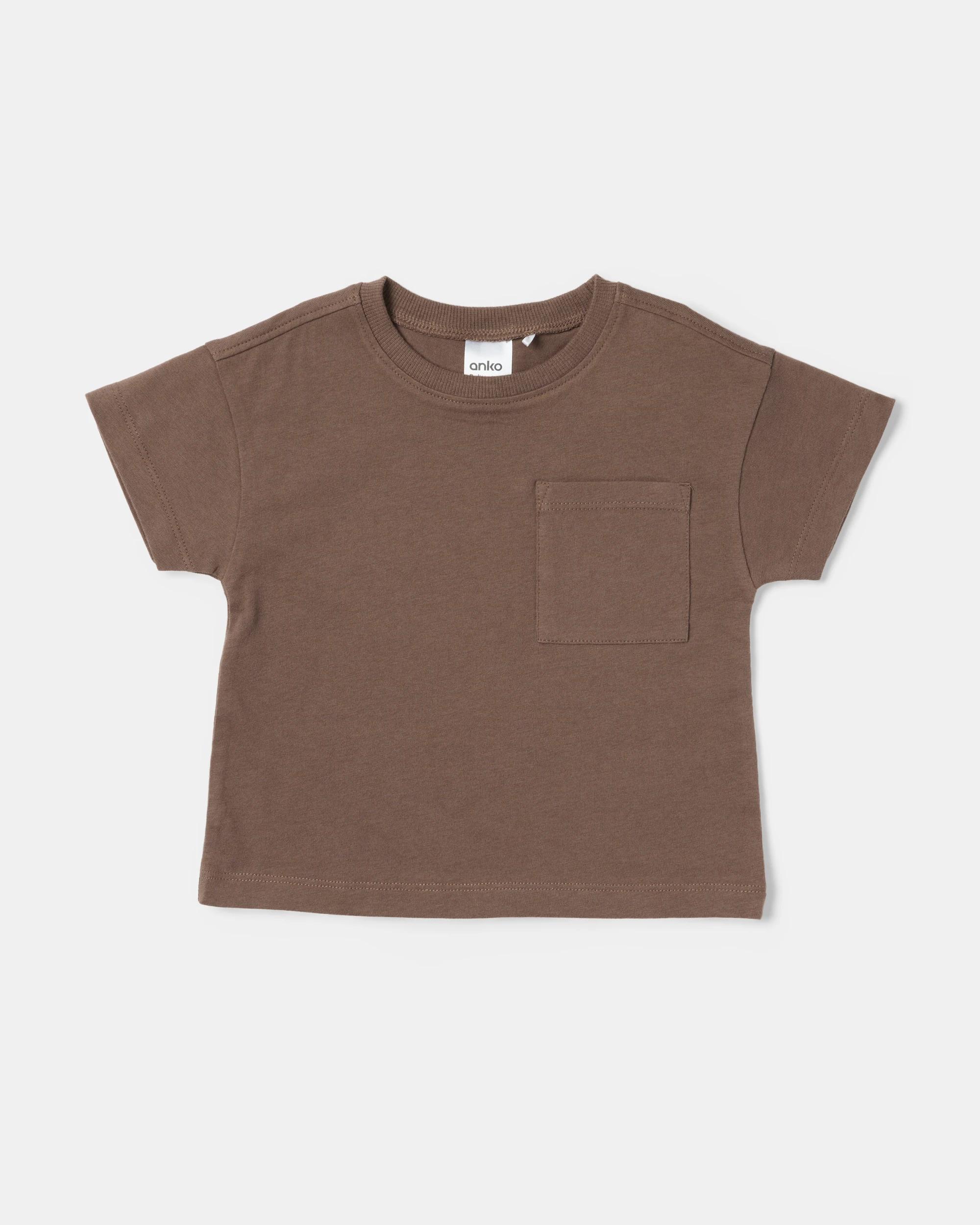 4 3 Pack Short Sleeve T-shirts Brwn Snack, 4 of 8