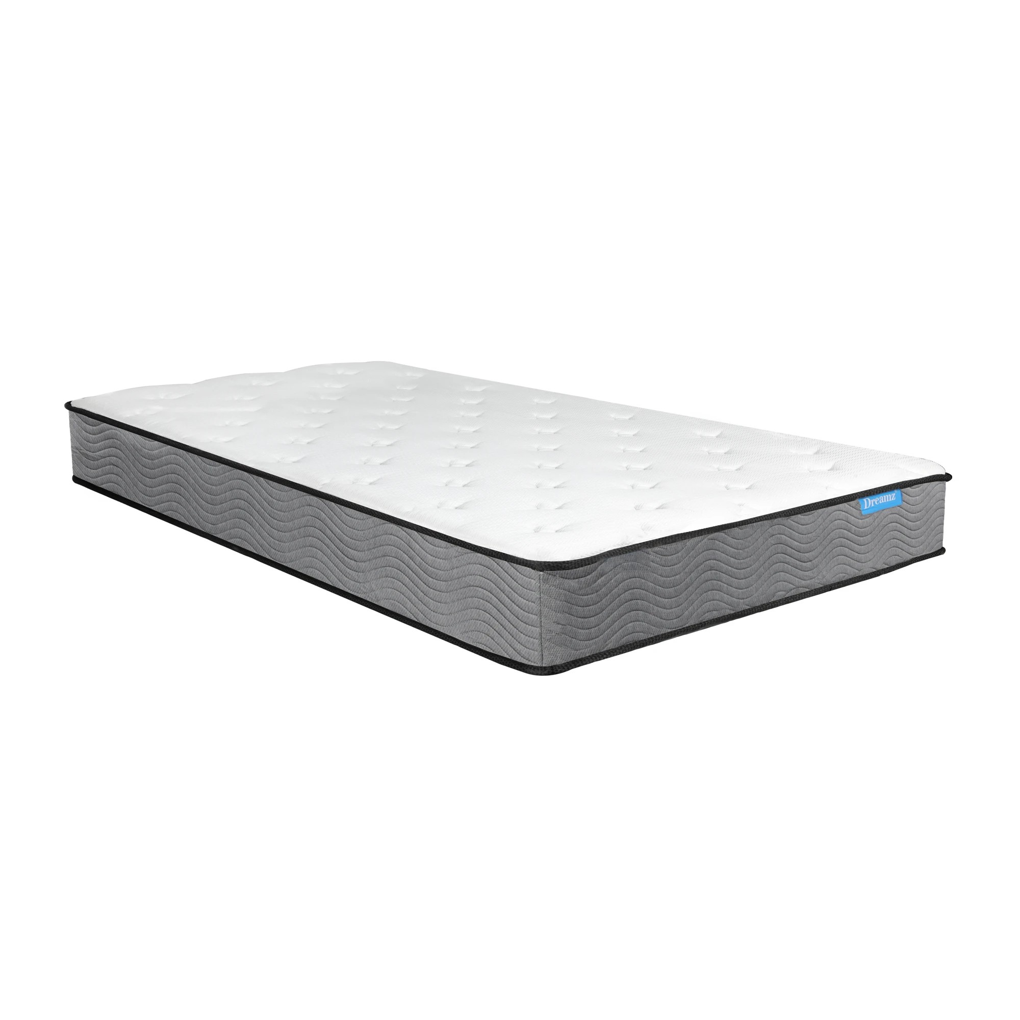 2 Dreamz King Single Medium Firm Spring 23cm Mattress, 2 of 6
