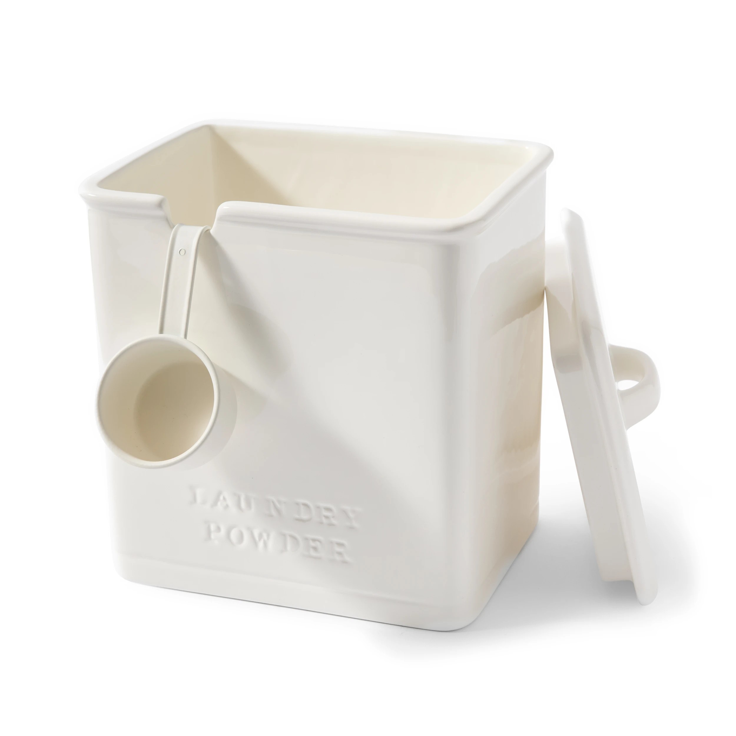 3 Ceramic Laundry Jar with Ladle, 3 of 10