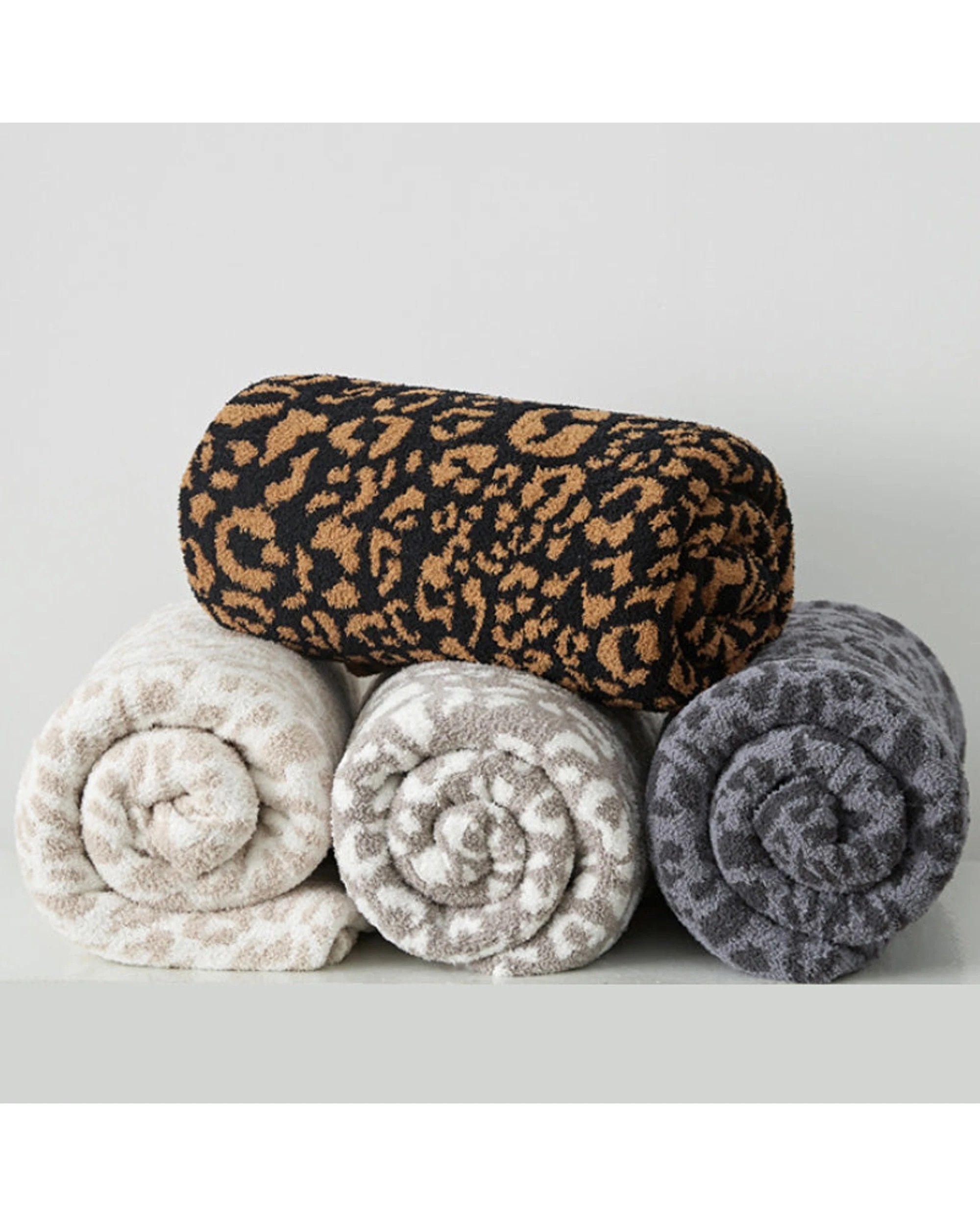 5 Cotton More Leopard Pattern Microfibre Winter Throw Blanket 130x160cm - Beige, 5 of 6