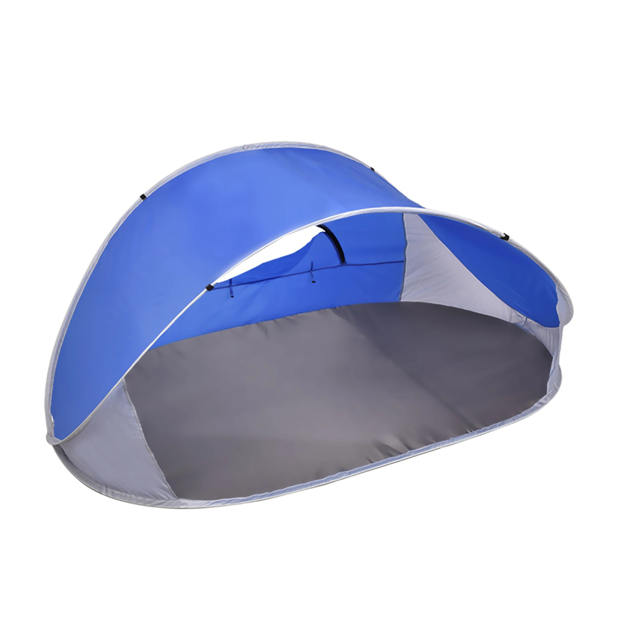 1 Mountview 4 Person Family Size Pop Up Camping Tent Beach Shelter In Colour - Blue, 1 of 6