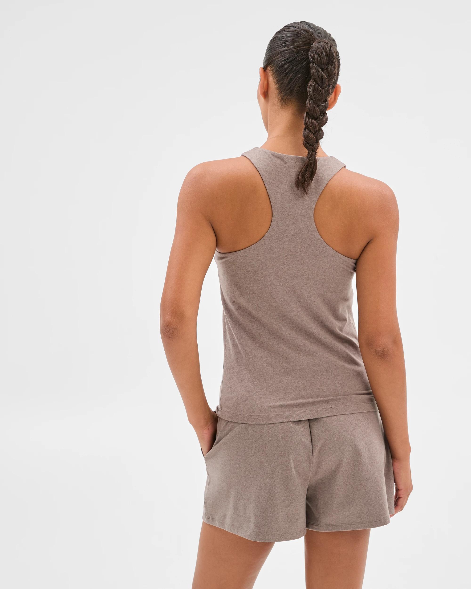 4 Target Active Studio Luxe Marle Racer Tank Top — Mushroom MUSHROOM, 4 of 6