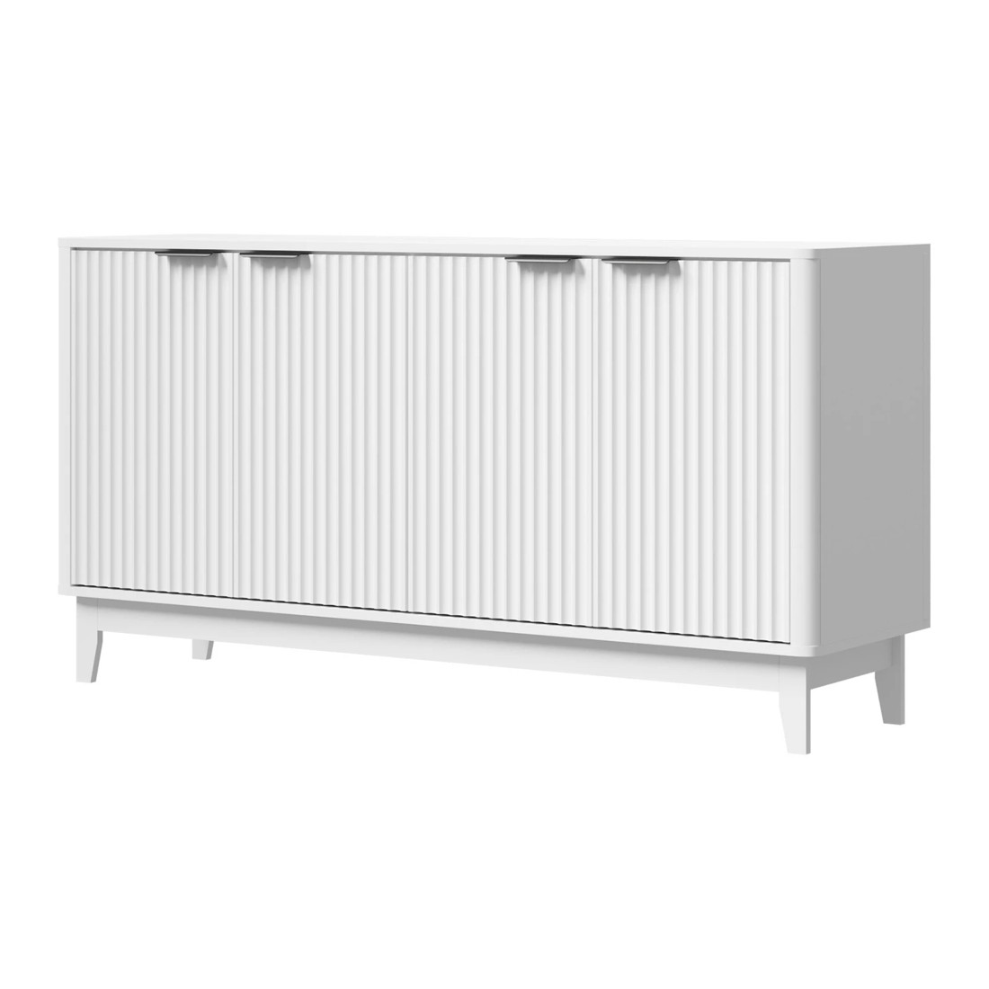 1 Oikiture Buffet Sideboard Cabinet 4 Doors
 - White, 1 of 10