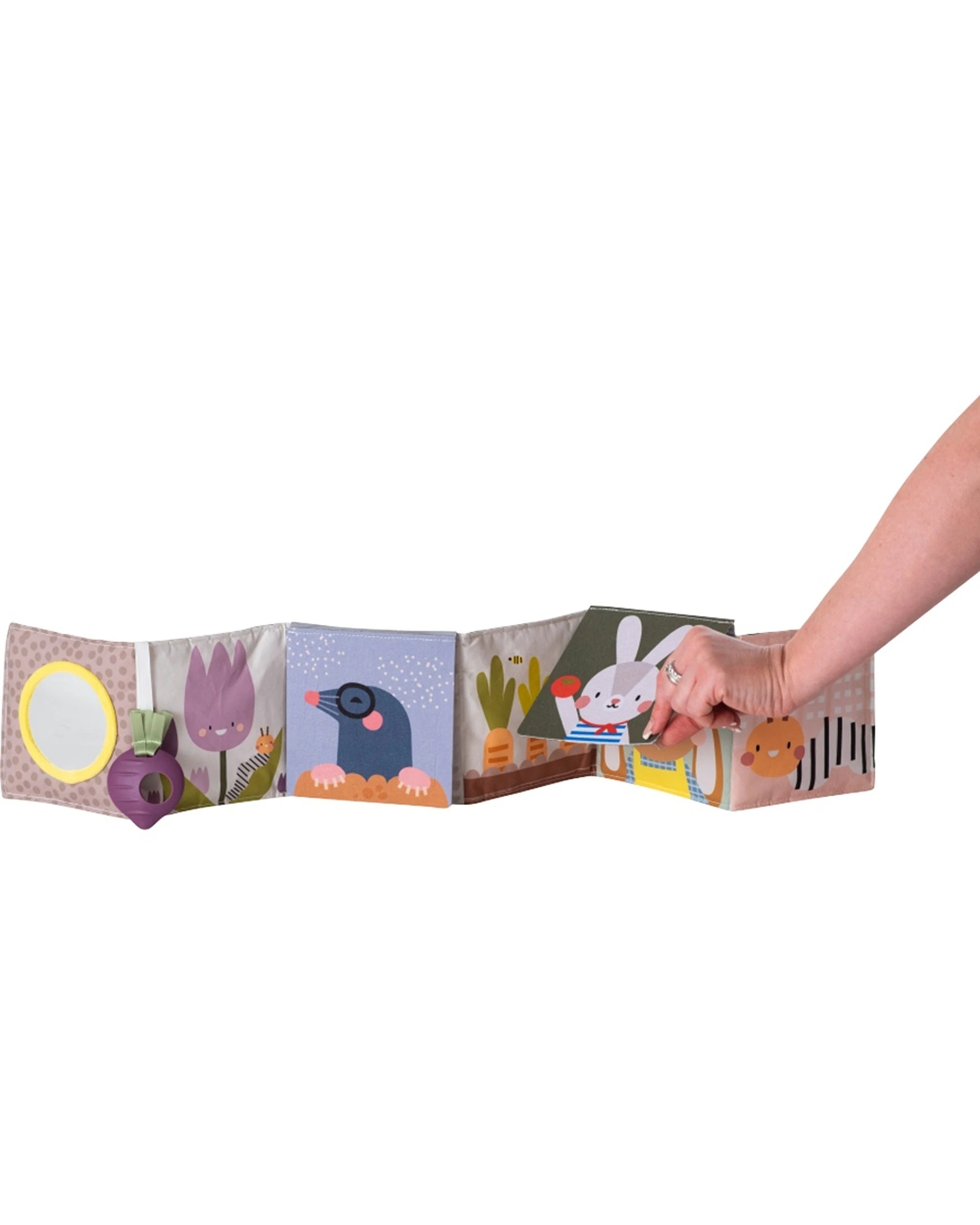 5 Taf Toys Urban Garden Kids Pram Book Double Sided Soft Crinkle 15x85cm - Multi, 5 of 7