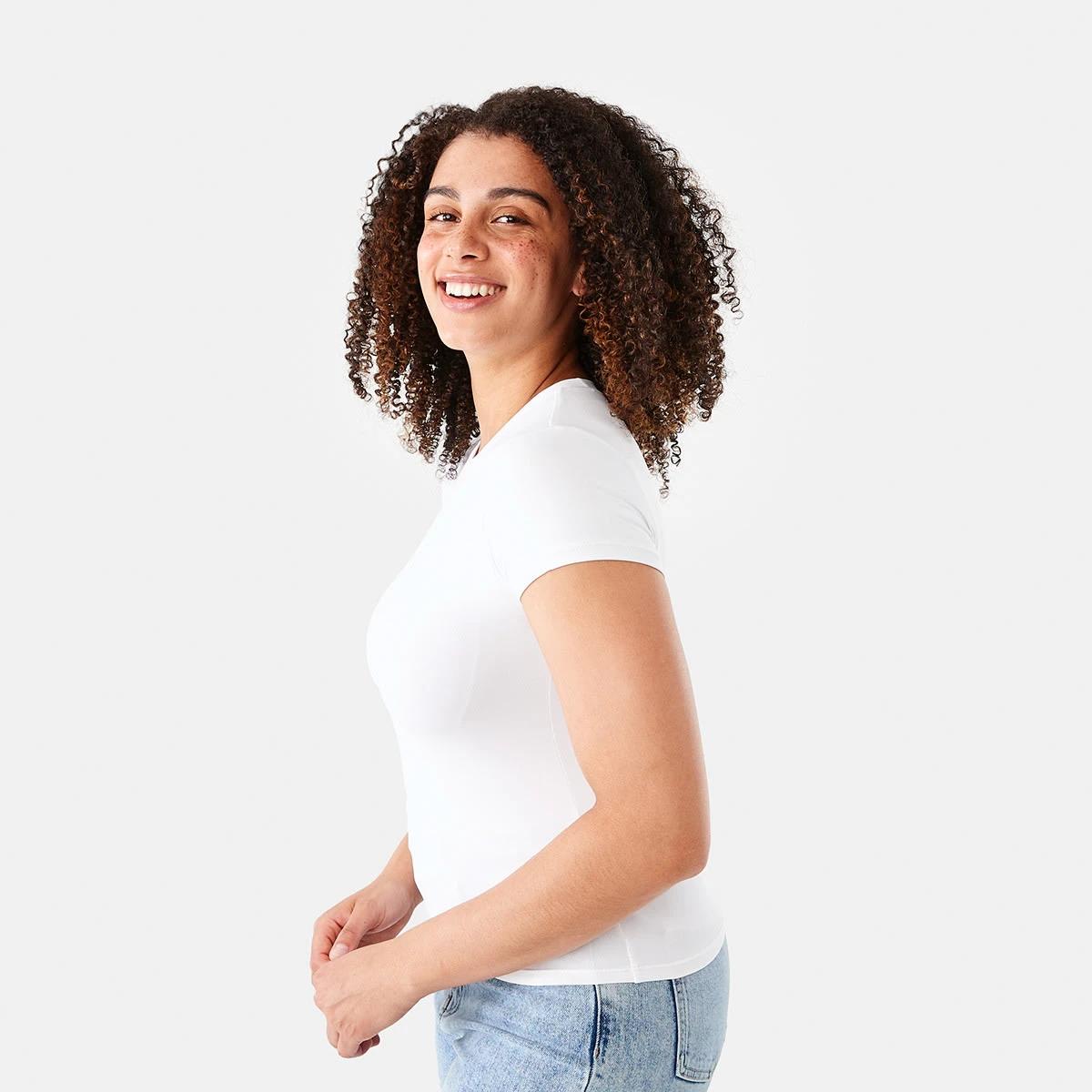 3 Short Sleeve Luxe T-shirt White, 3 of 7